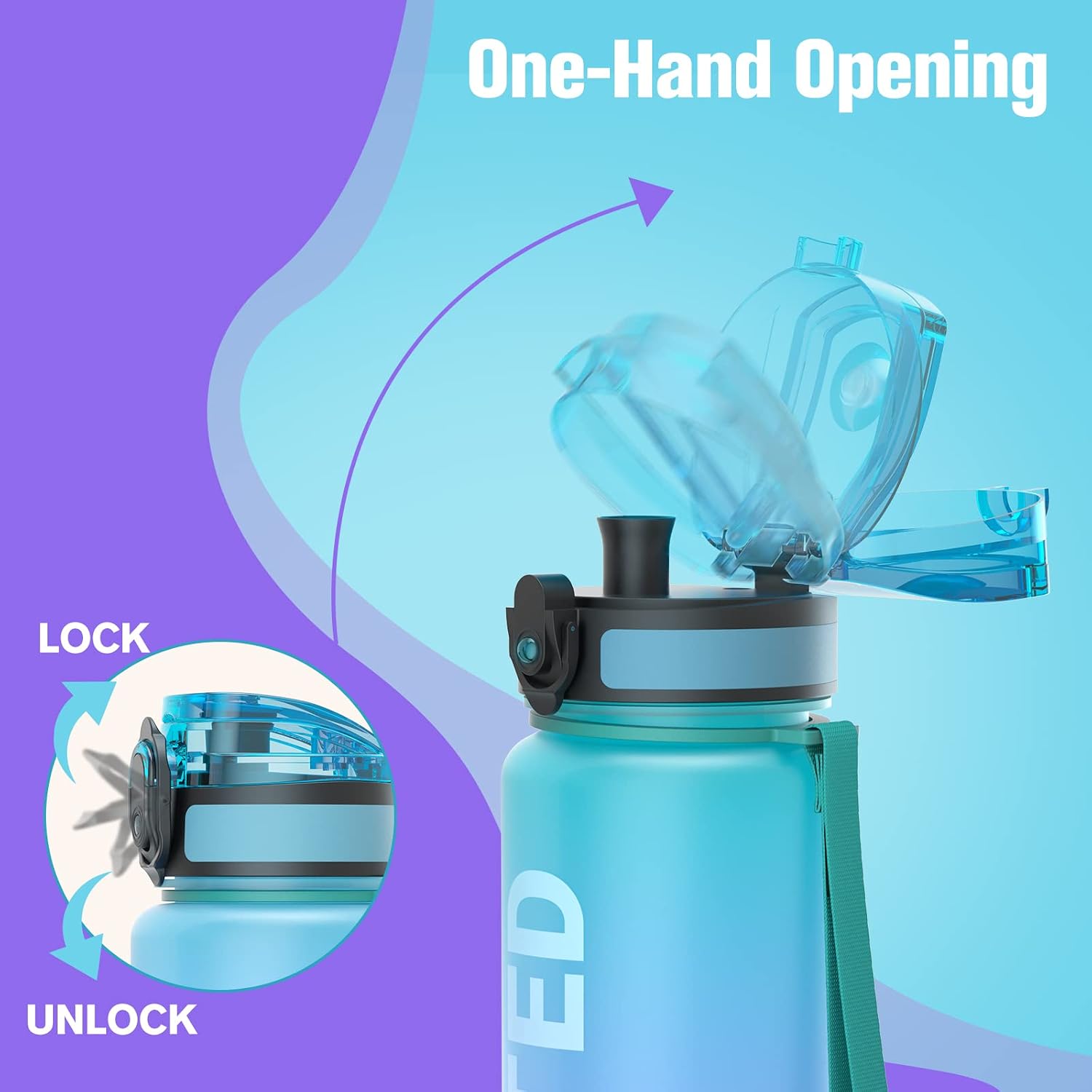 Detalle de Sahara Sailor 1L leakproof water bottle