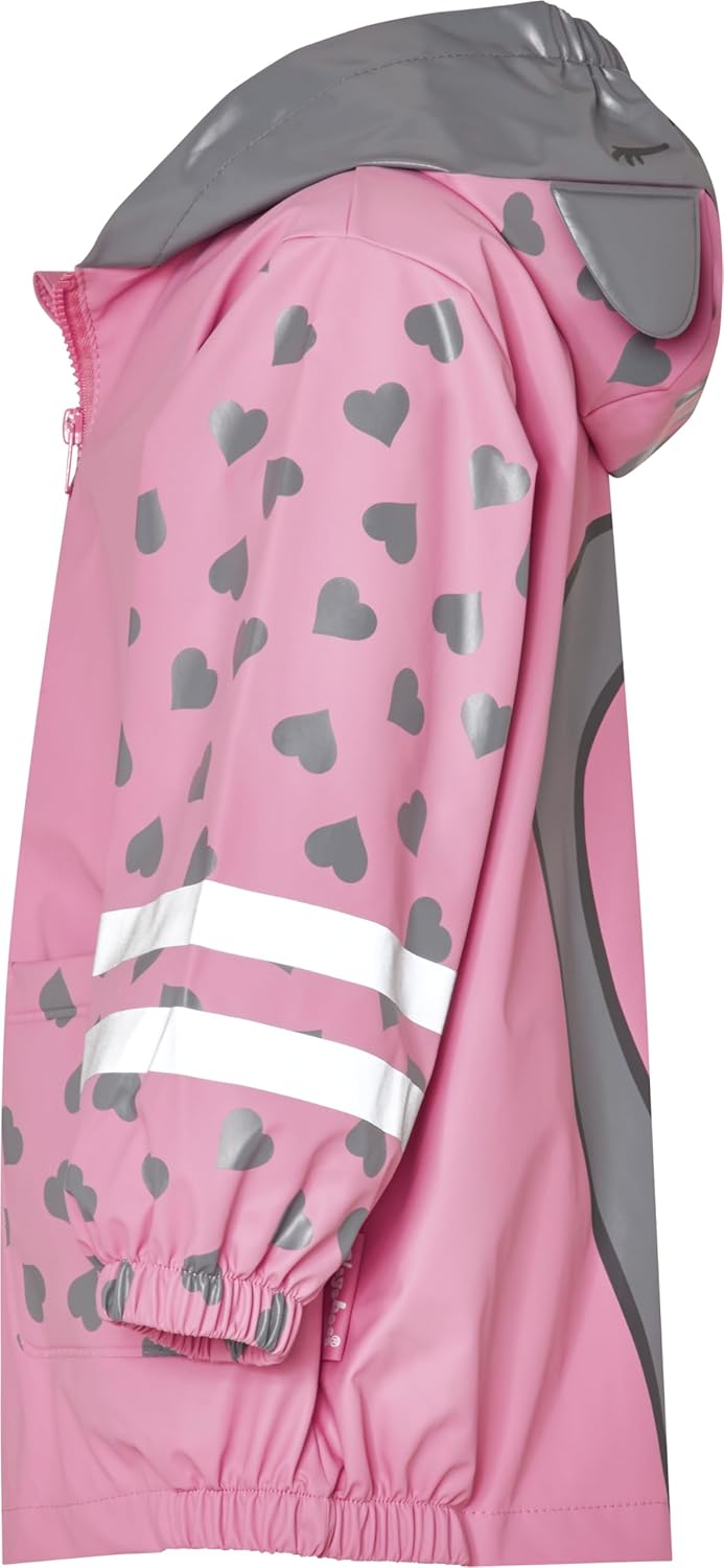 Detalle 2 de Playshoes Unisex Kinder Regenjacke Outdoorjacke – Wasserdicht, winddicht und sicher bei jedem Wetter