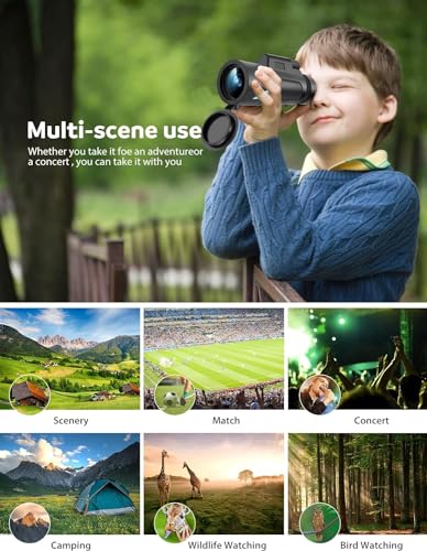 Thumbnail 2 de HuaZiChok 12x50 High Power HD Monocular with Phone Adapter & Tripod
