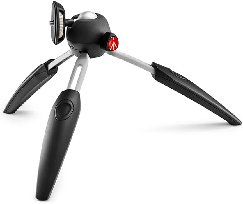 Thumbnail 2 de Manfrotto PIXI EVO MTPIXIEVO-BK ミニ三脚 スマホクランプ付き・5段階調節・最大高20cm