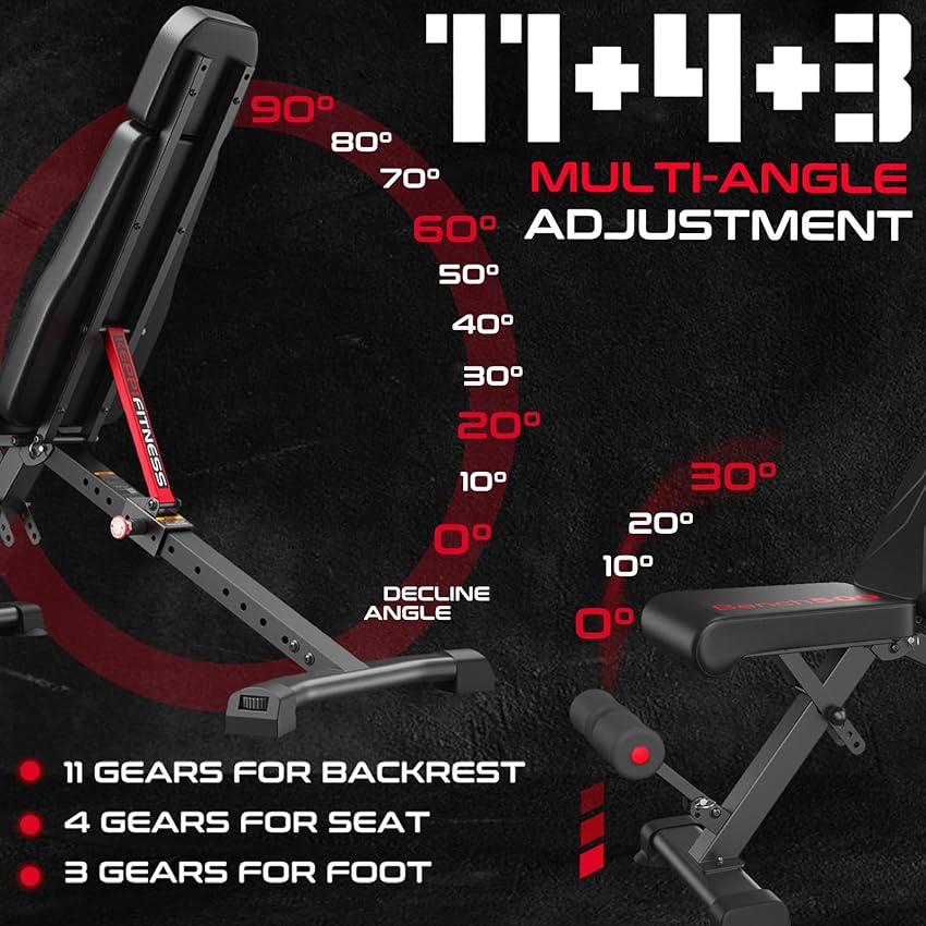 Thumbnail 1 de Keppi 900LB Weight Bench adjustable incline/decline 900 lb 🏋