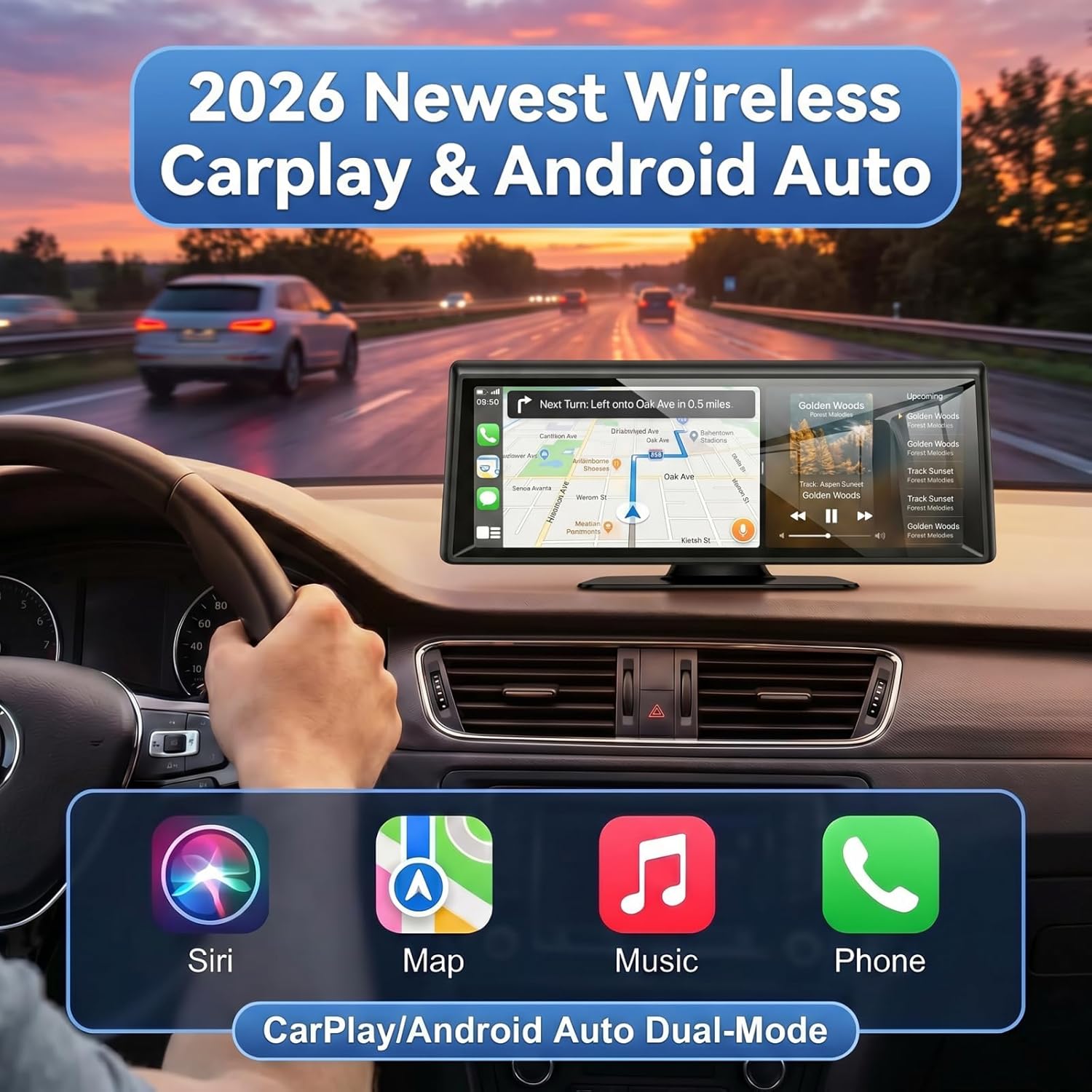 Thumbnail 1 de 8.1" Wireless CarPlay Screen
