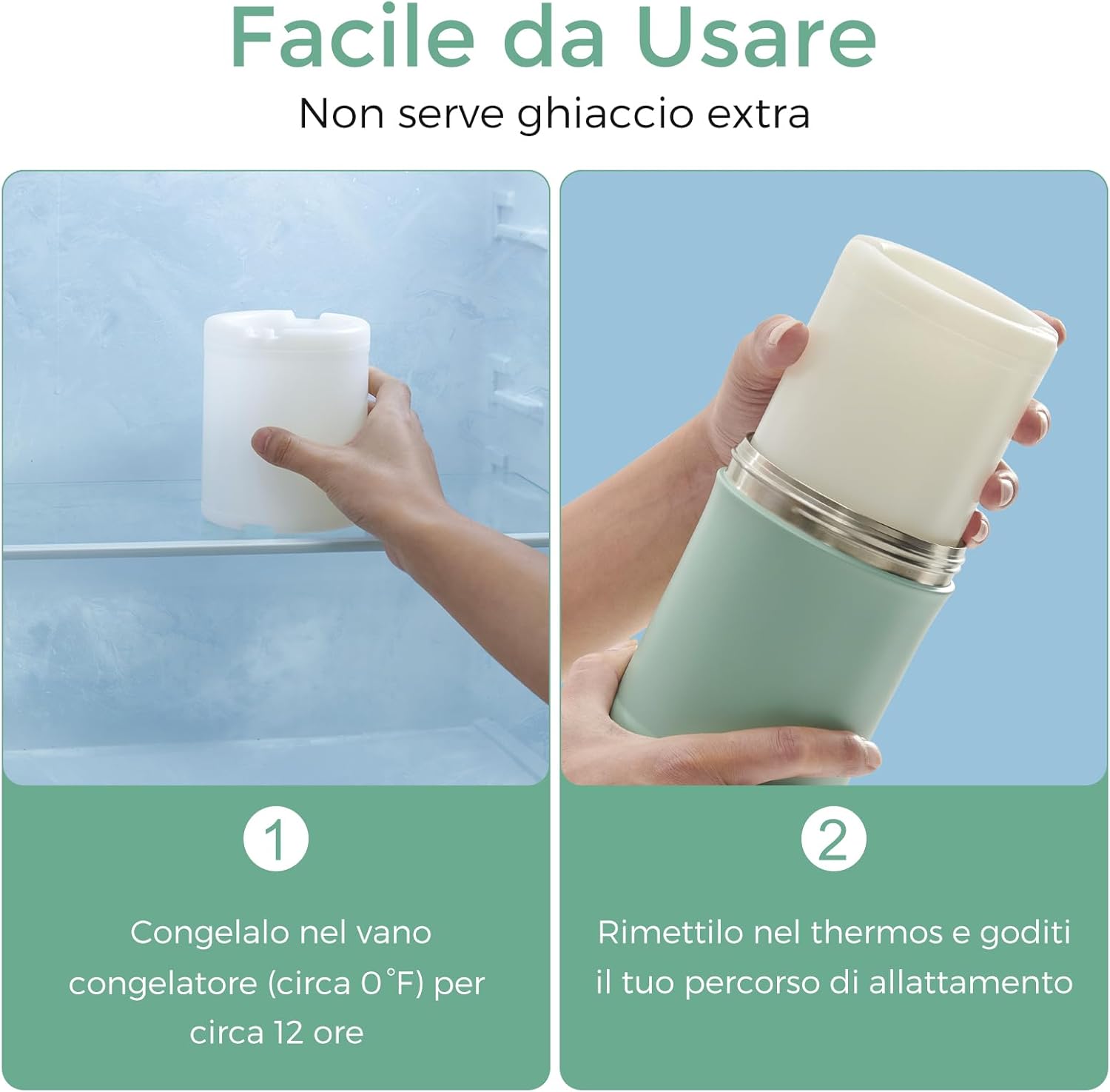 Thumbnail 4 de Momcozy Refrigeratore portatile per latte materno 650 ml – raffreddamento 360° per esterni