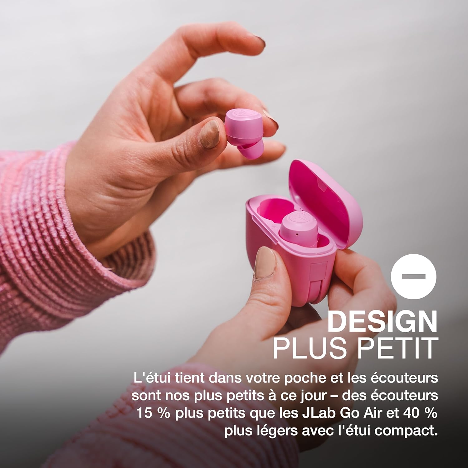 Thumbnail 1 de JLab Go Air Pop+ Écouteurs Bluetooth sans Fil : autonomie généreuse et personnalisation Audio