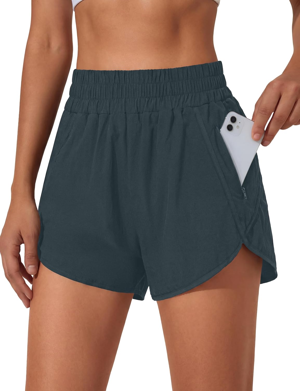 Thumbnail 6 de BMJL Women's 2.5" High-Waisted Running Shorts with Pockets