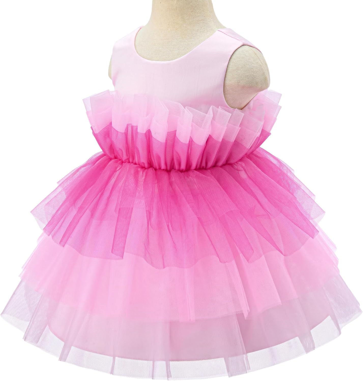 Detalle de Bow Dream Flower Girl Dress Tulle