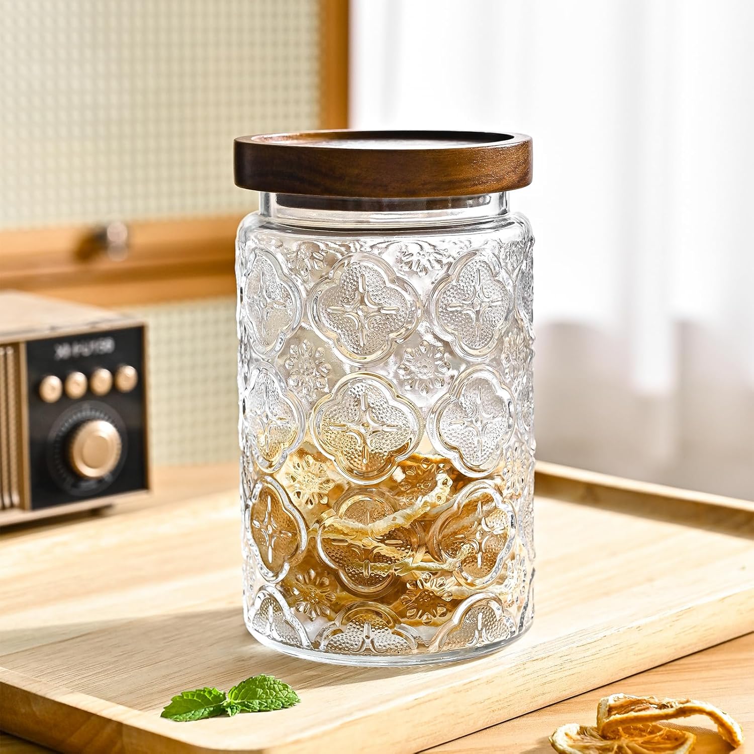 Thumbnail 4 de Adodeen 32oz vintage glass storage jars