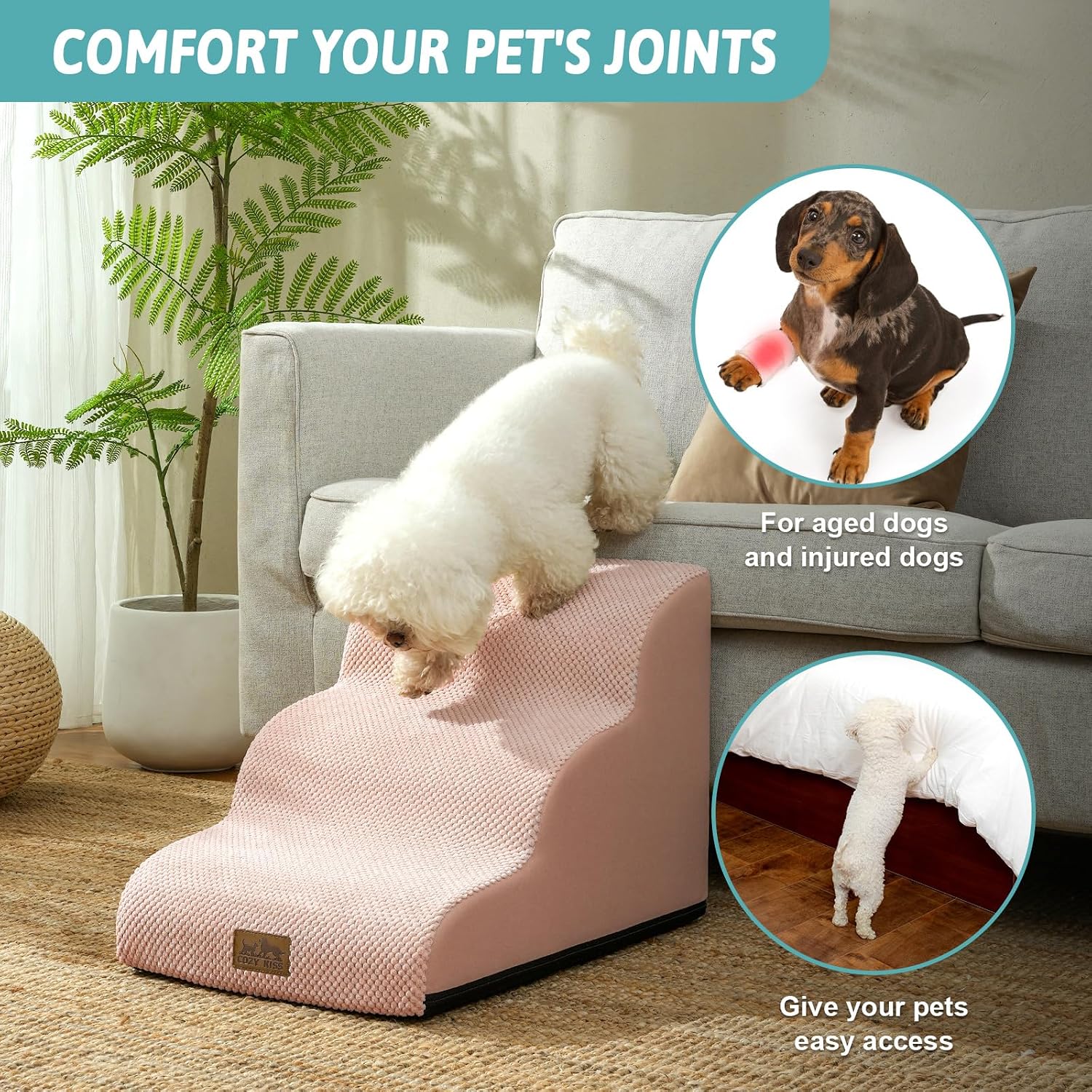Thumbnail 2 de COZY KISS Dog Stairs for Small Dogs