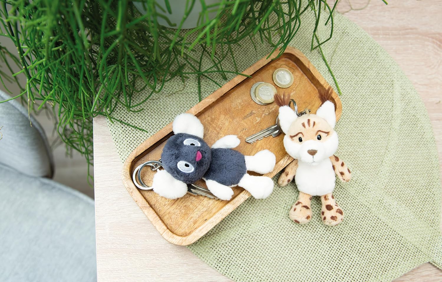 Thumbnail 3 de Luchs Lyka Schlüsselanhänger 10 cm beige