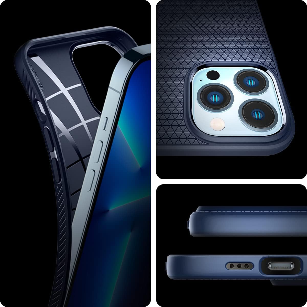 Thumbnail 6 de Spigen Liquid Air iPhone 13 Pro coque bleu marin