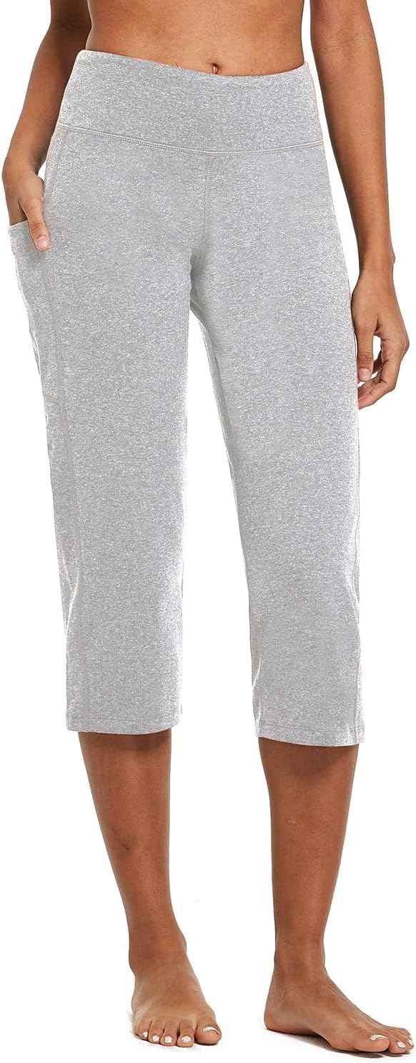Detalle 2 de Baleaf Women's 21" Capri Pants with Pockets, High Waist—Tummy Control Yoga Leggings for Summer Workout