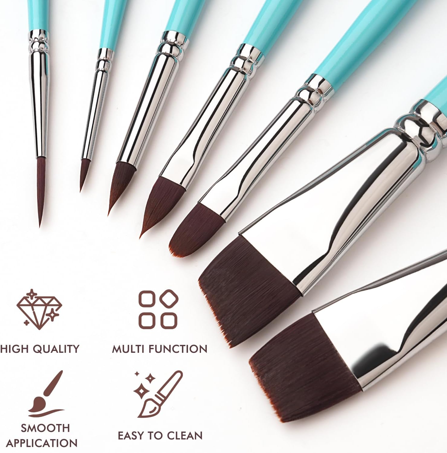Thumbnail 1 de Fuumuui Face Painting Brush Set 7-Piece