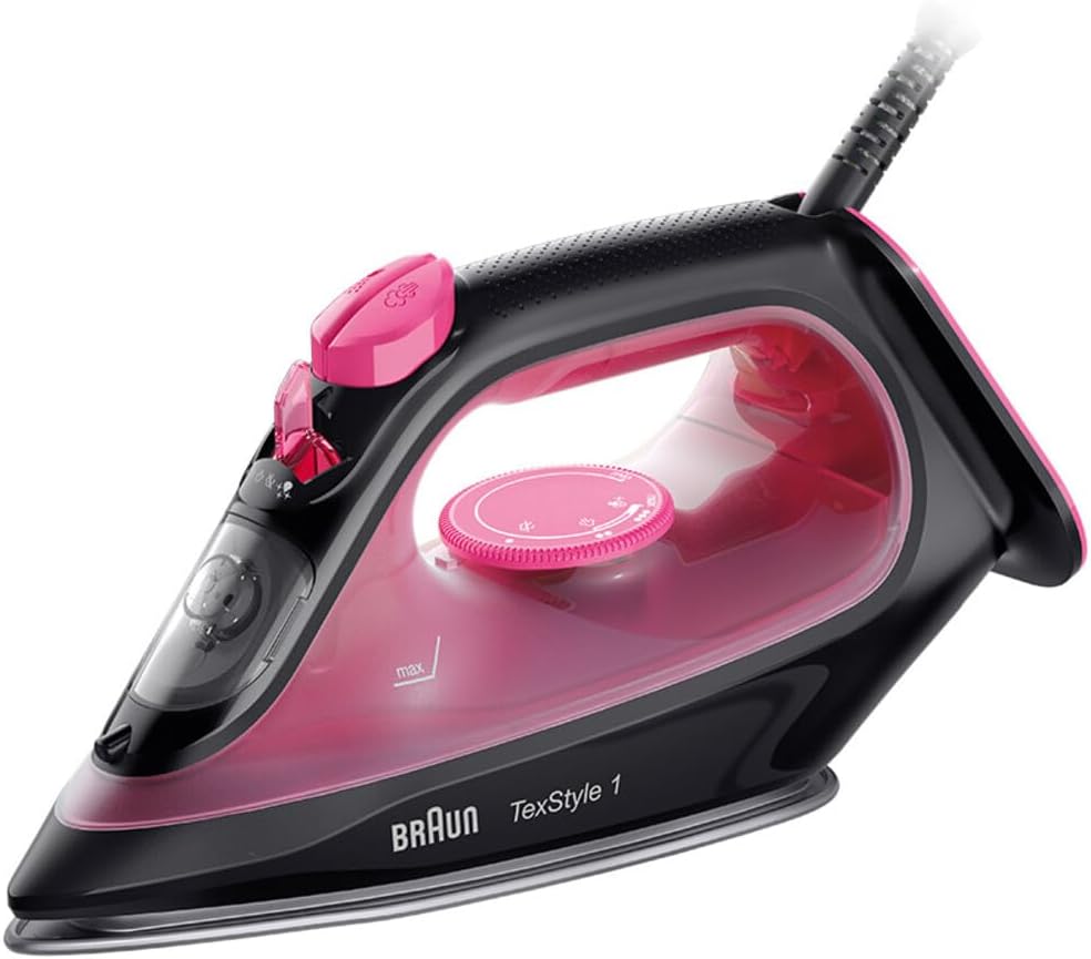 Thumbnail 2 de Braun TexStyle 1 SI1029BL Dampfbügeleisen – 1900 W, 120 g/min, Antihaftbeschichtete Bügelsohle