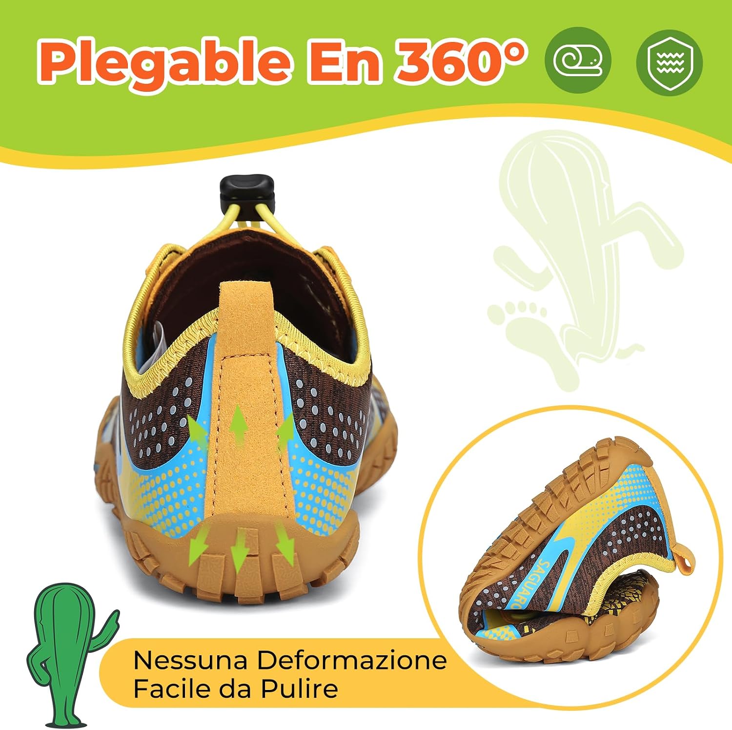 Detalle 2 de SAGUARO Barefoot Bambini traspiranti 24-36