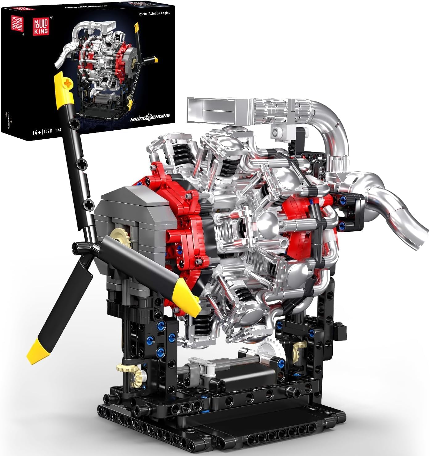 Thumbnail 6 de Mould King 10248 V8 moteur statique 3192 pcs