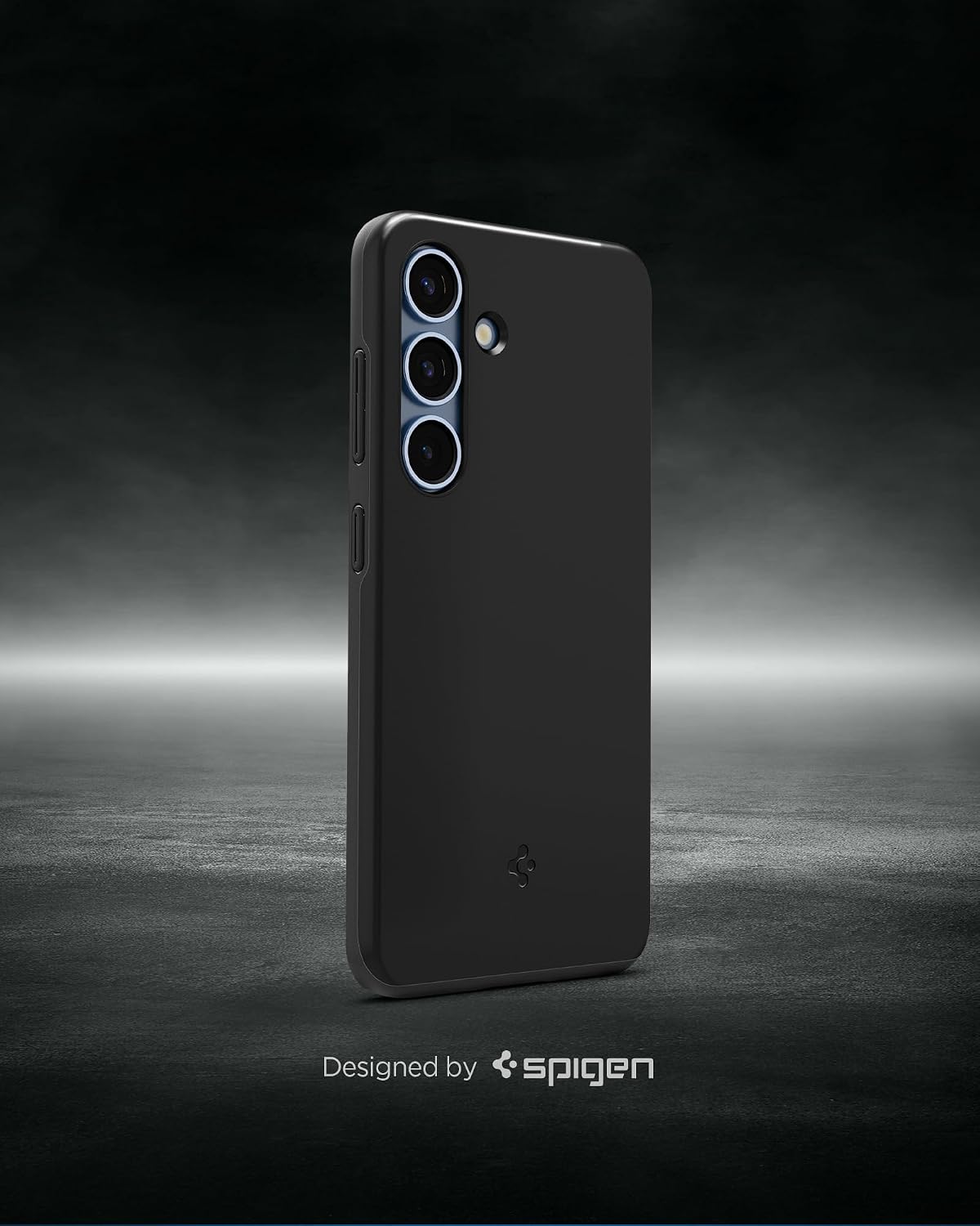 Detalle de Spigen Cover Thin Fit MagFit per Samsung Galaxy S25 – Cover sottile nera con Air Cushion