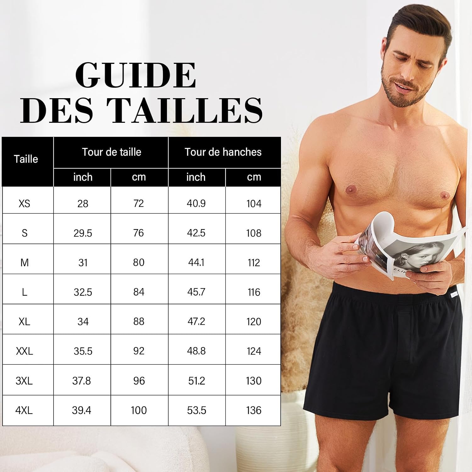 Thumbnail 4 de ZAKASA Caleçon Boxer Homme coton confort large