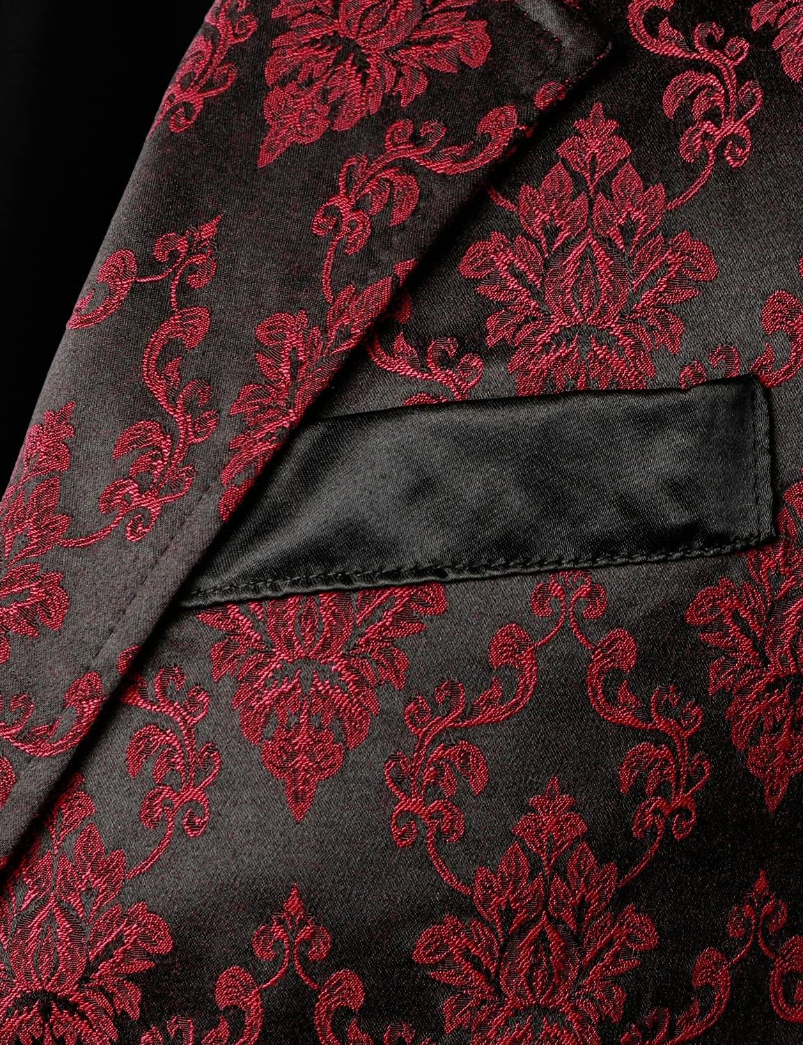 Detalle de VATPAVE Herren Viktorianischer Anzug Weste – Steampunk Gothic, ärmellos, V-Ausschnitt