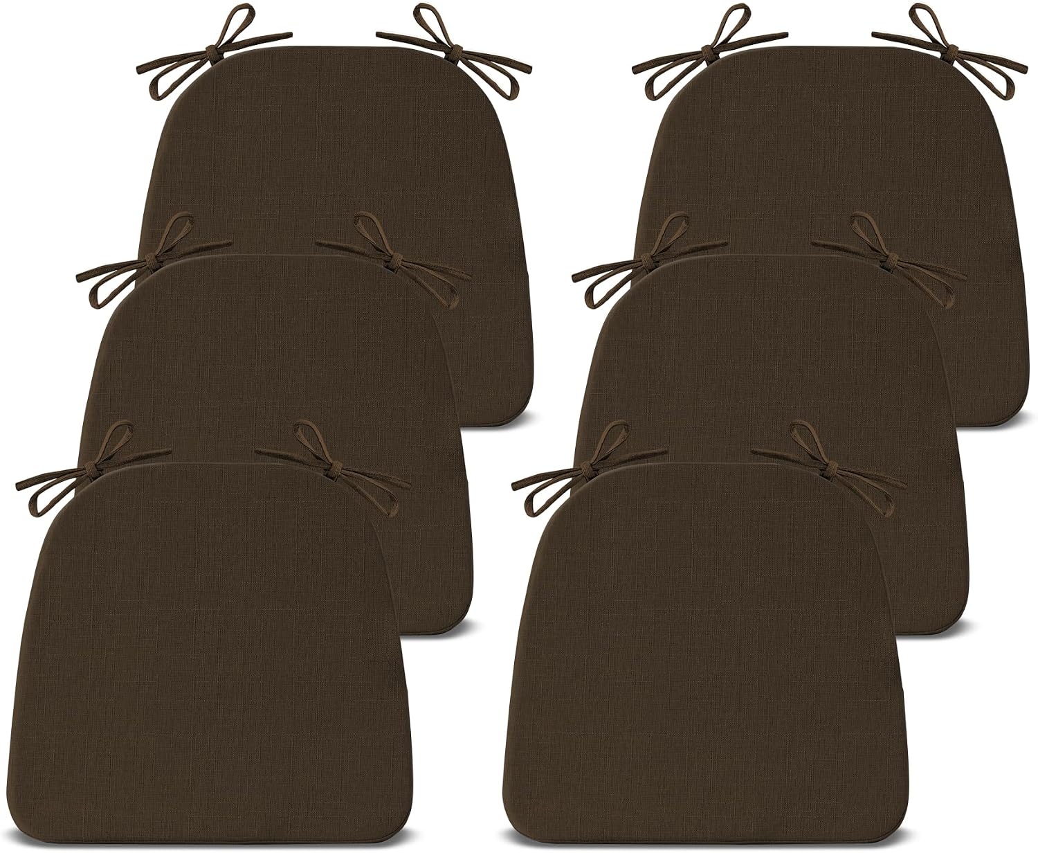 Imagen de IASEAHK Chair Cushions 6 Pack 17x16x2 Brown en OfertitasTOP