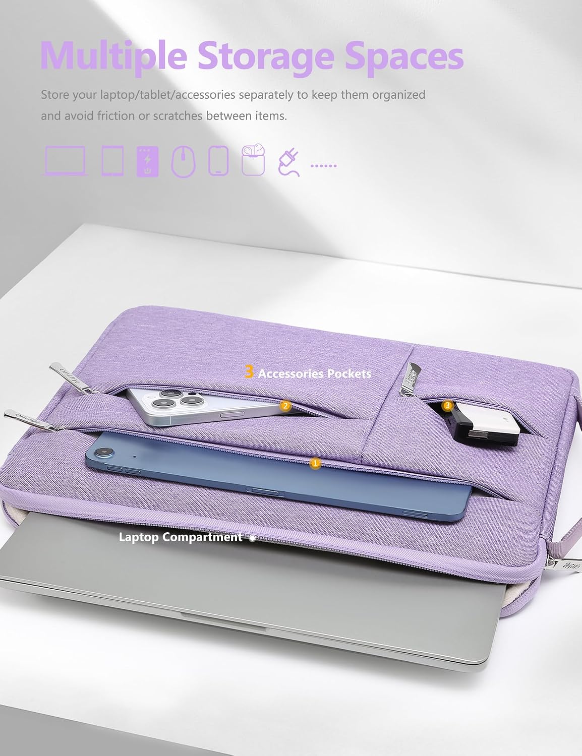 Detalle de HYZUO Laptop Hülle 14-15 Zoll Schutzhülle