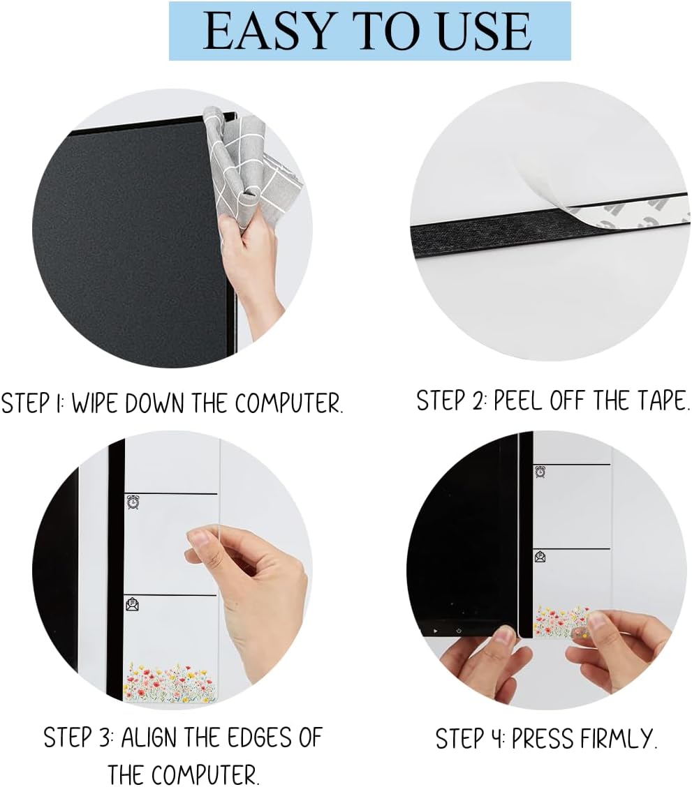 Detalle 2 de Acrylic Monitor Memo Board 11.8 x 3.1 Inches