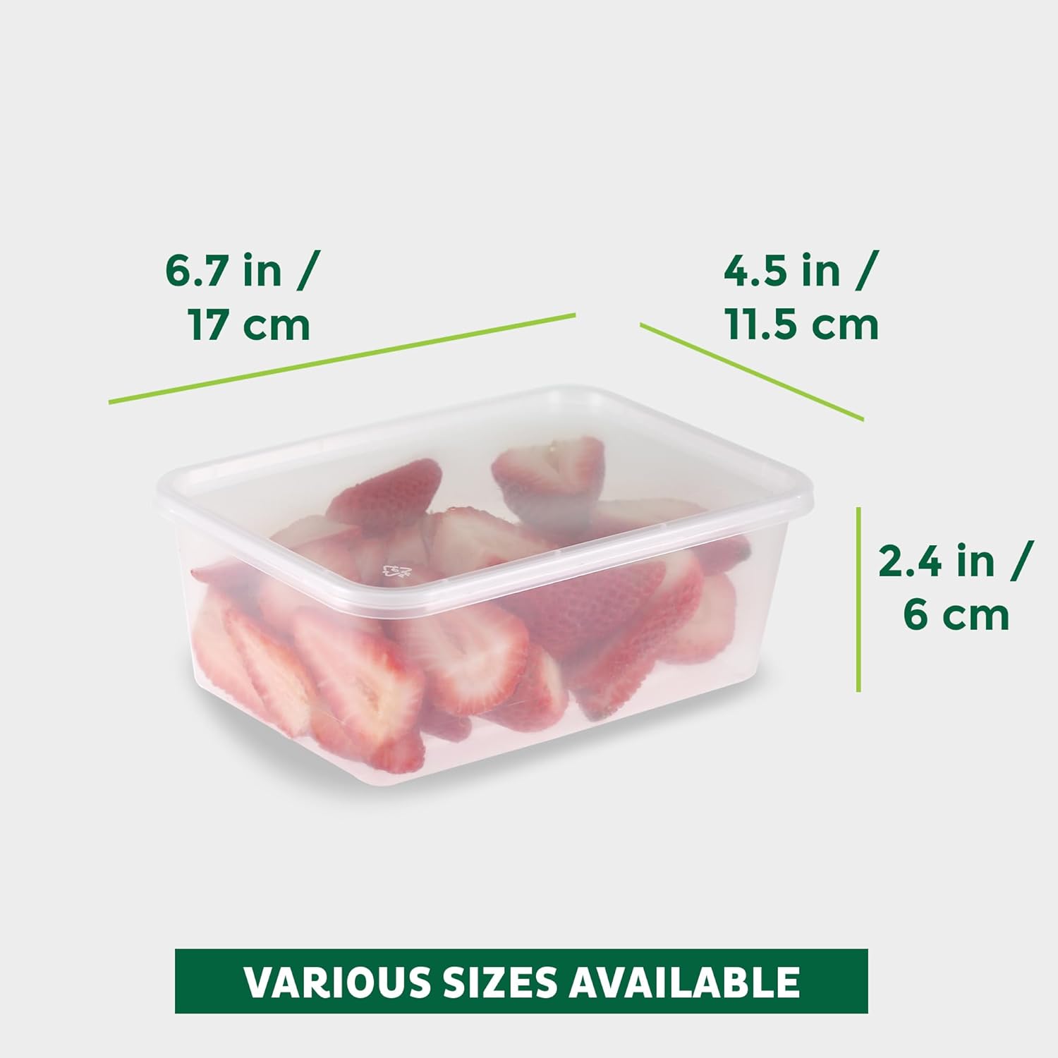 Thumbnail 3 de Freshware 50-Set 25 oz Deli Containers with Lids — BPA Free, Leakproof & Stackable