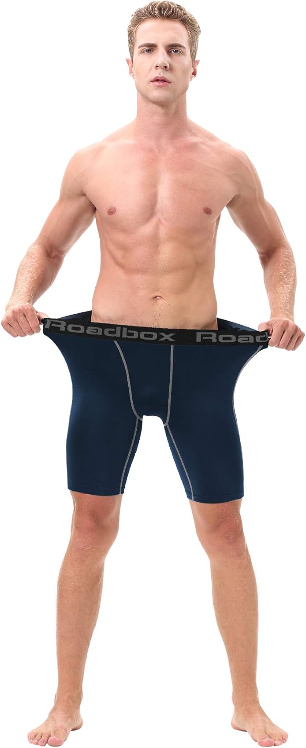 Thumbnail 2 de Roadbox 1, 2 or 3 Pack Compression Shorts for Men – High-Performance Base Layer for Running, Gym and More