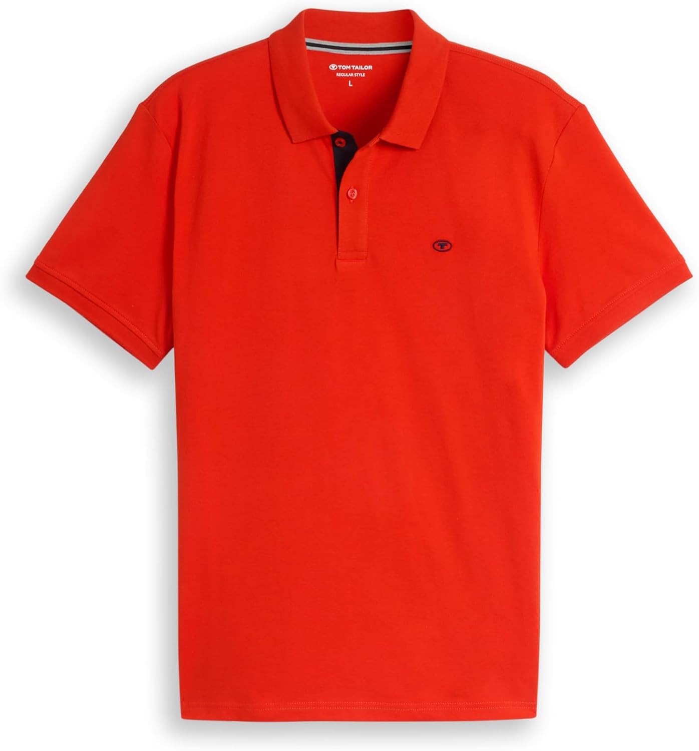 Detalle de TOM TAILOR Herren Basic Piqué Poloshirt – zeitloses Essentials-Poloshirt in Kurzarm
