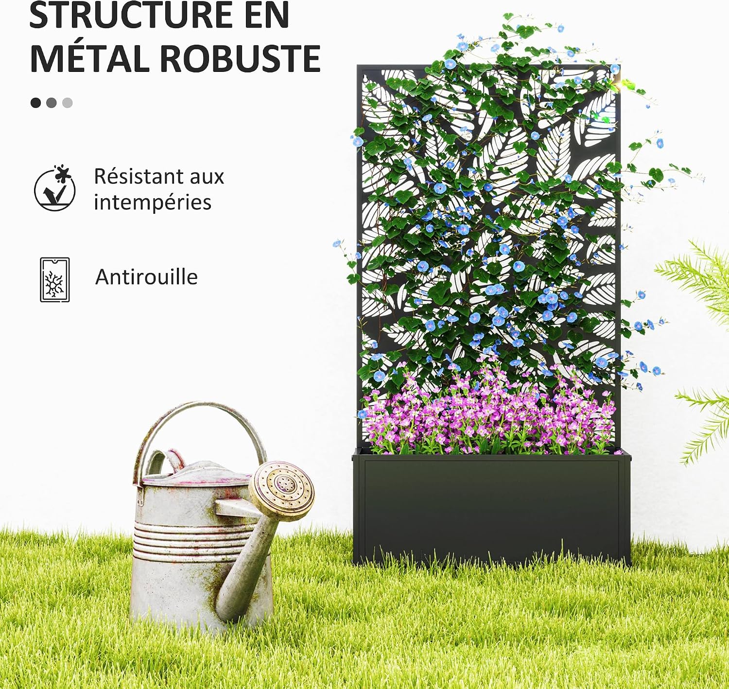Thumbnail 4 de Outsunny Jardinière treillis 61x23x113