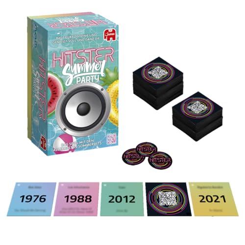 Detalle 2 de Hitster Summer Party – EIN Party- und Kartenspiel für Erwachsene und Familien