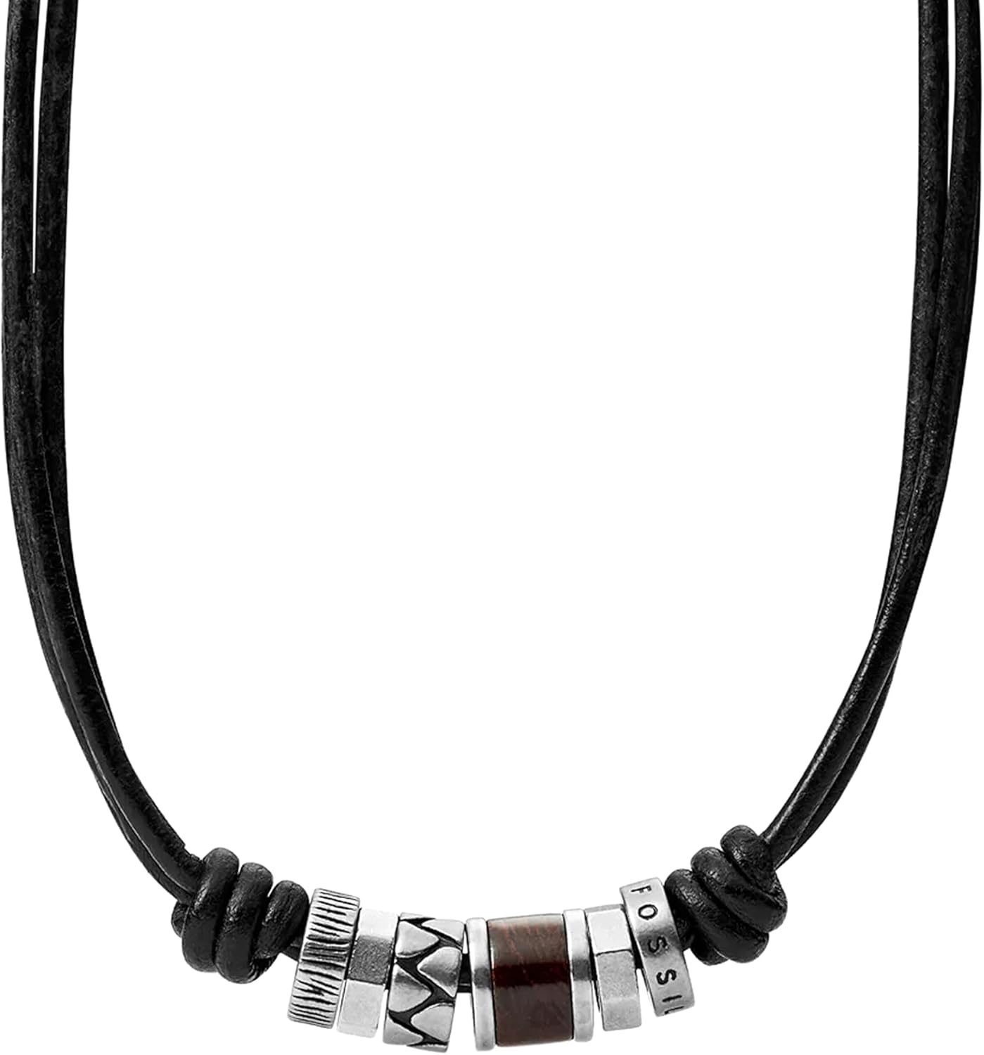 Detalle de Fossil Herren Kette Edelstahl 45 cm inkl. 5 cm Verlängerung JF84068040