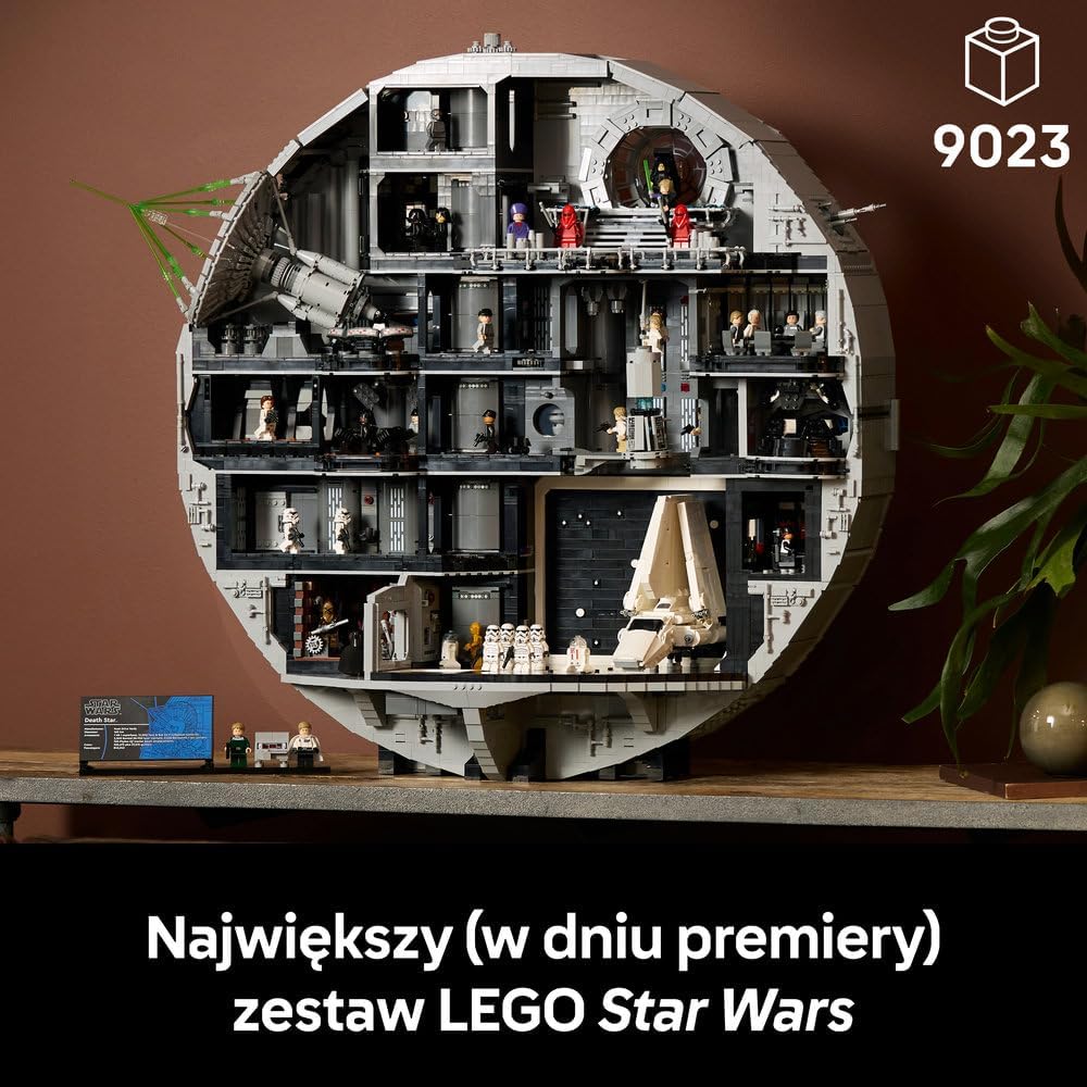 Detalle 2 de LEGO Star Wars Gwiazda Śmierci 75419 – zestaw UCS, 9023 elementy i 38 figurek