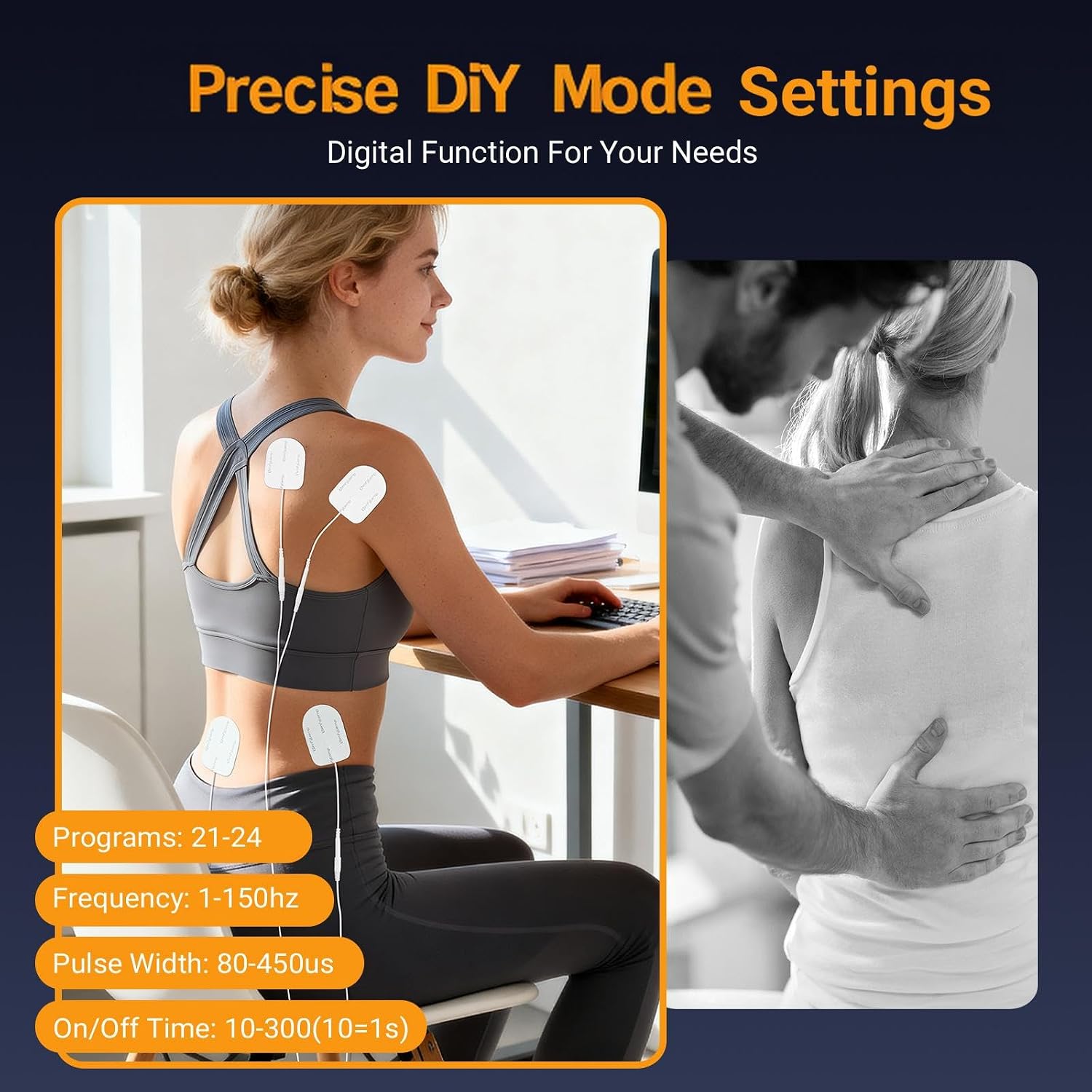 Detalle de Comfytemp 4 Outputs TENS Machine for Muscle Stimulation