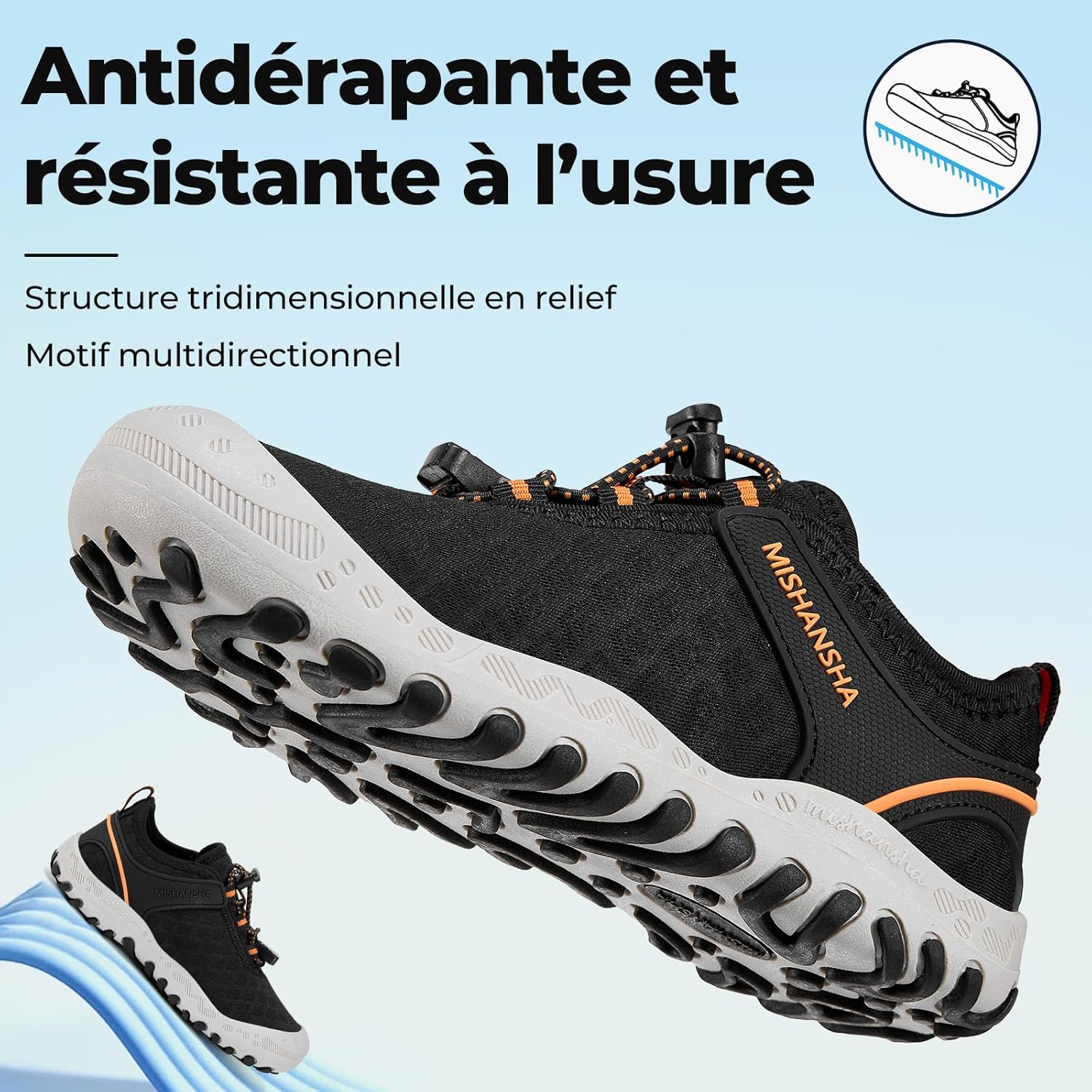 Detalle de Mishansha Baskets Enfant Antidérapantes – Chaussures de sport légères et respirantes (Tailles 24-38)