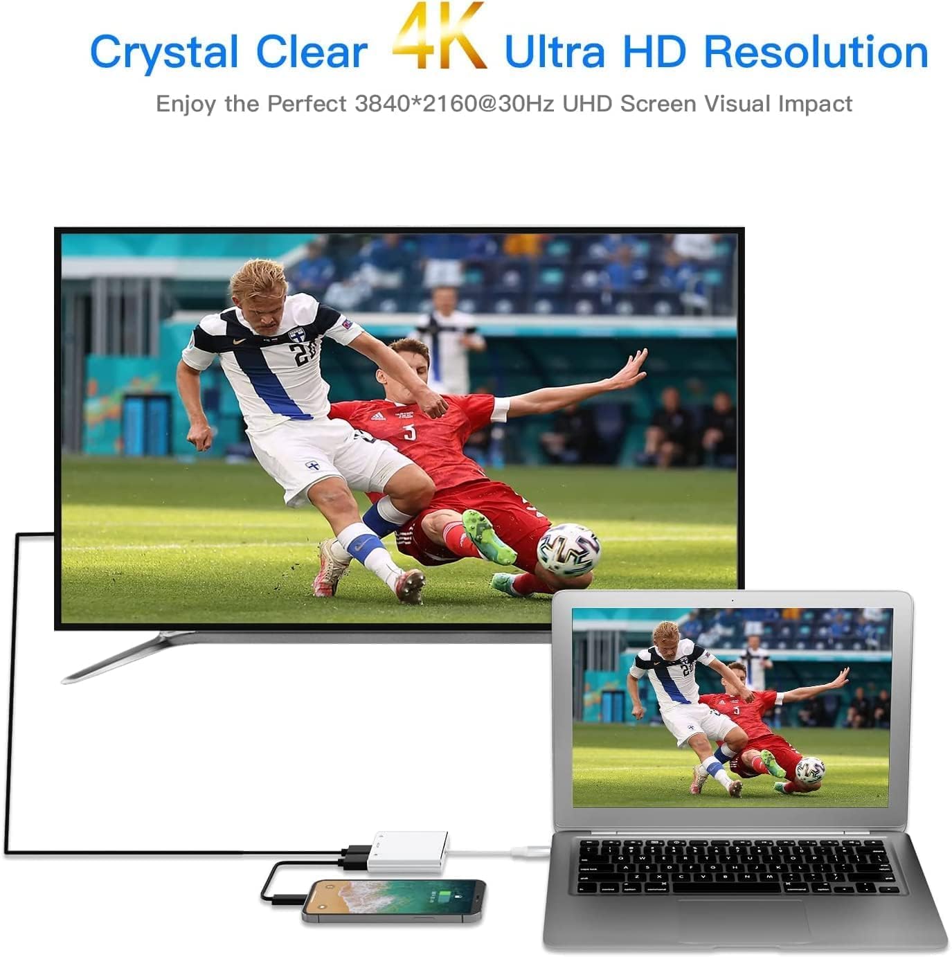Detalle de VVG USB‑C 4K HDMI Adapter 100W