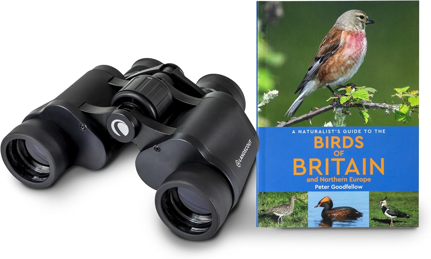 Detalle de Celestron LandScout 7x35mm Wasserfestes Birder Starter Kit – Kompakte Fernglas mit Gummi-Griff und K9-Glas