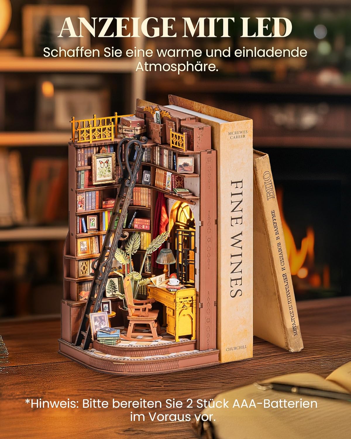 Detalle 2 de Rolife Book Nook Silent Corner 3,5 h 🏠