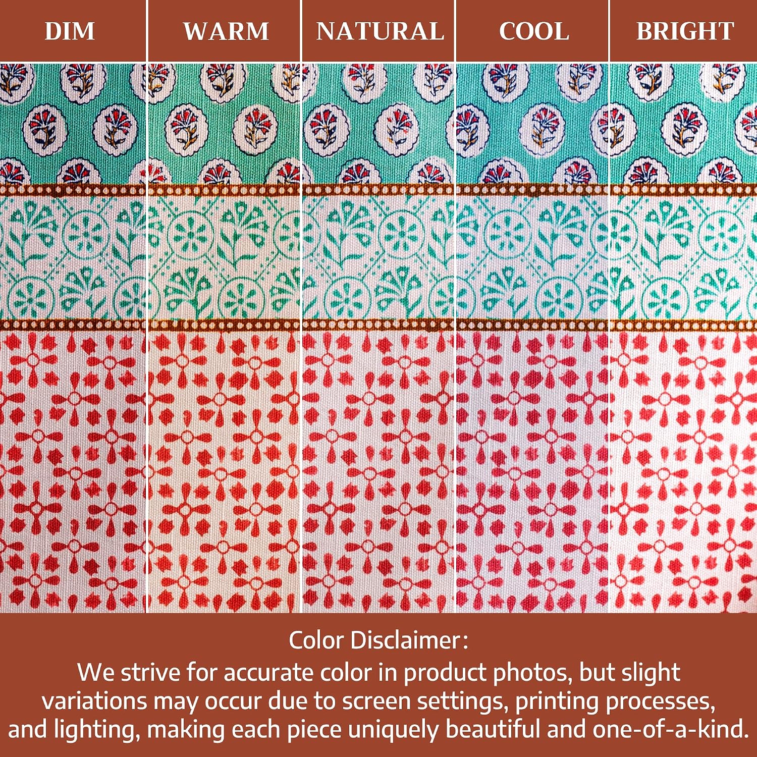 Detalle 2 de Maison d' Hermine 54x72" Rectangle Cotton Tablecloth with Provence Watercolor Pattern