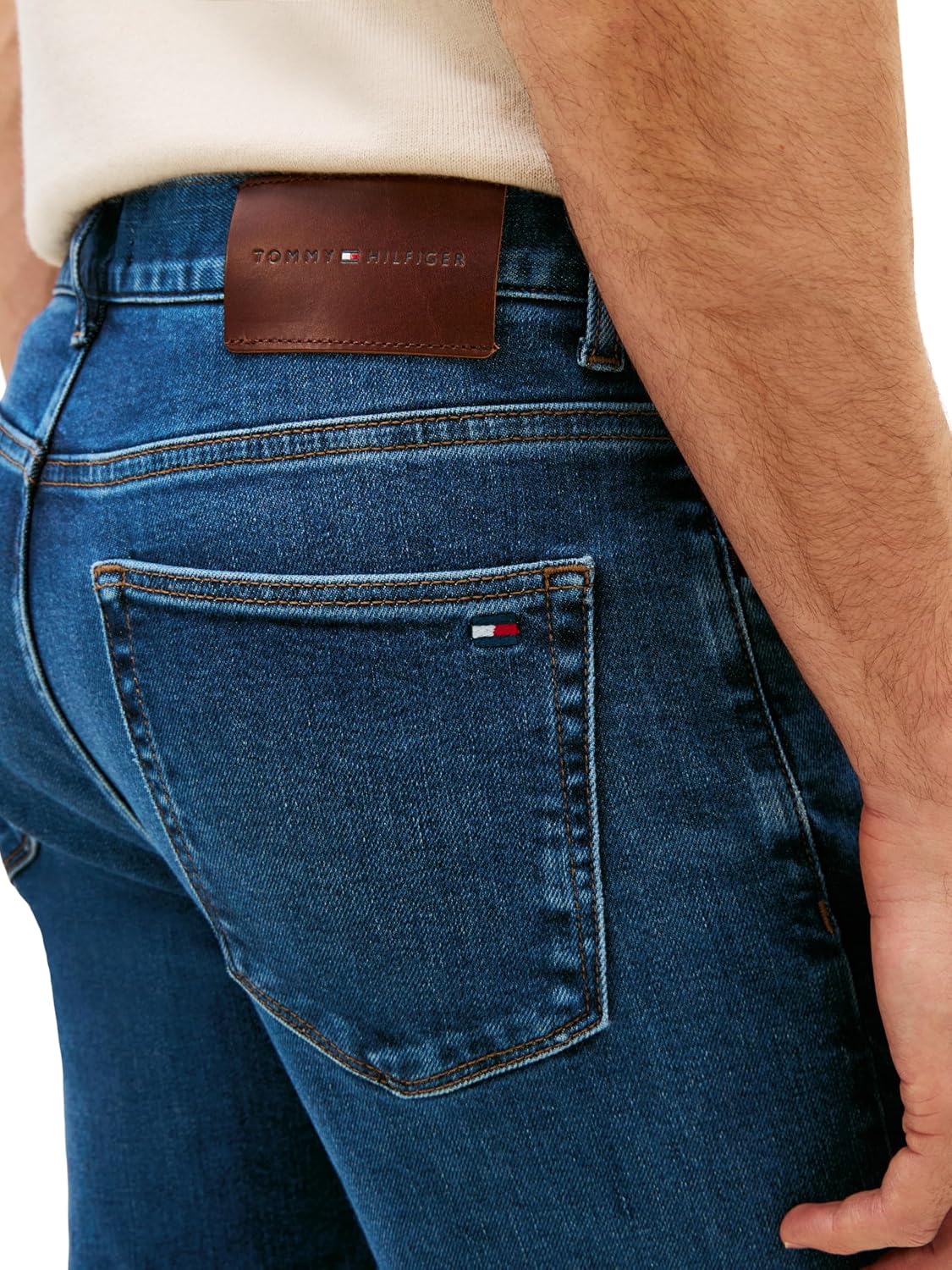 Detalle 2 de Tommy Hilfiger Men's Slim Bleecker Moris Blue Mw0mw41905 Slim