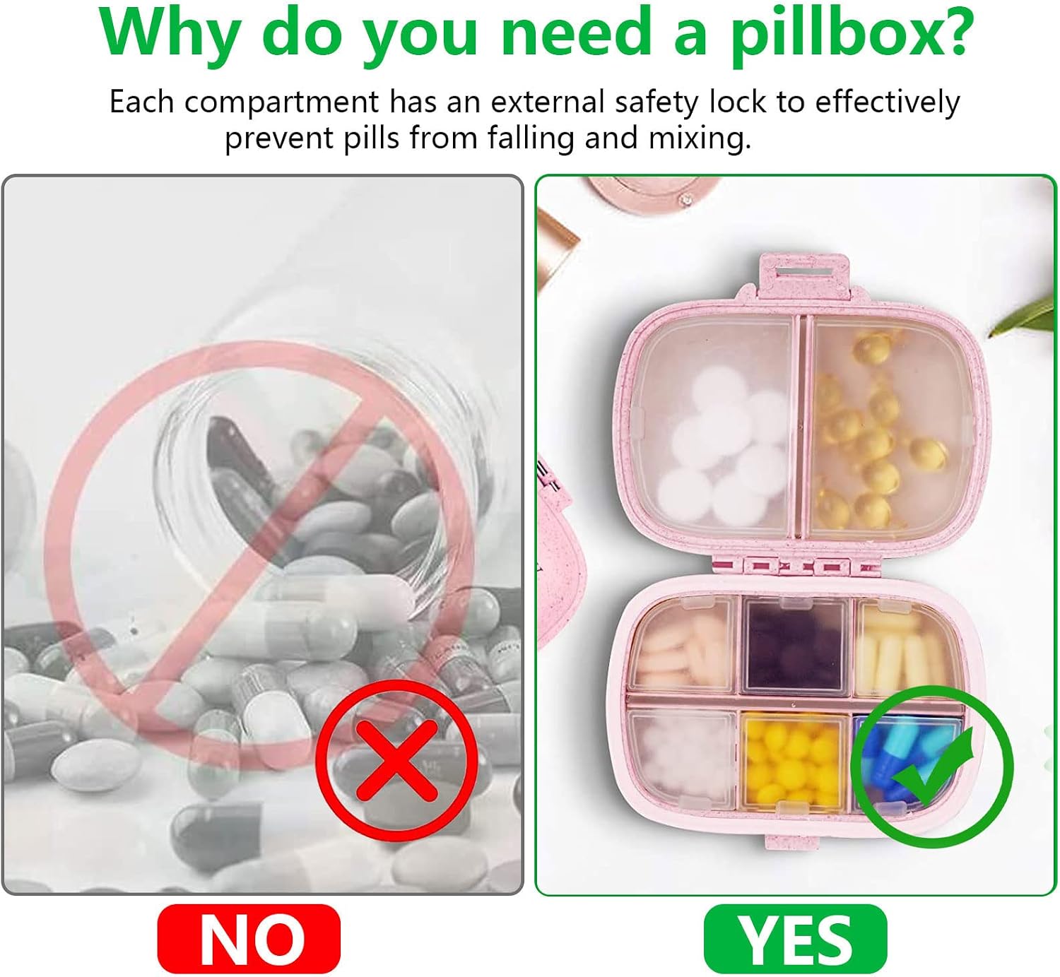 Thumbnail 4 de Pill container with 8 compartments