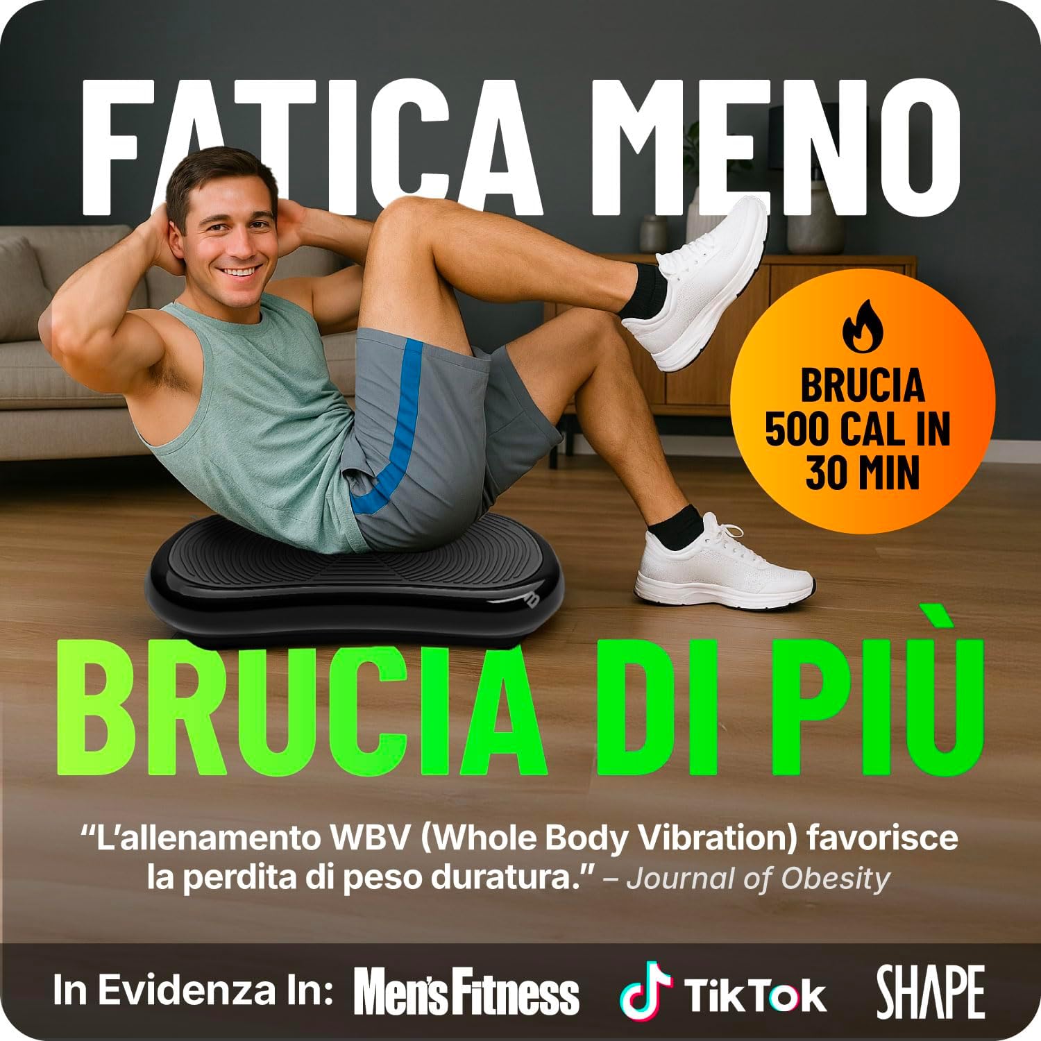 Detalle 2 de Bluefin Fitness Pedana Vibrante Ultra Slim 180 livelli