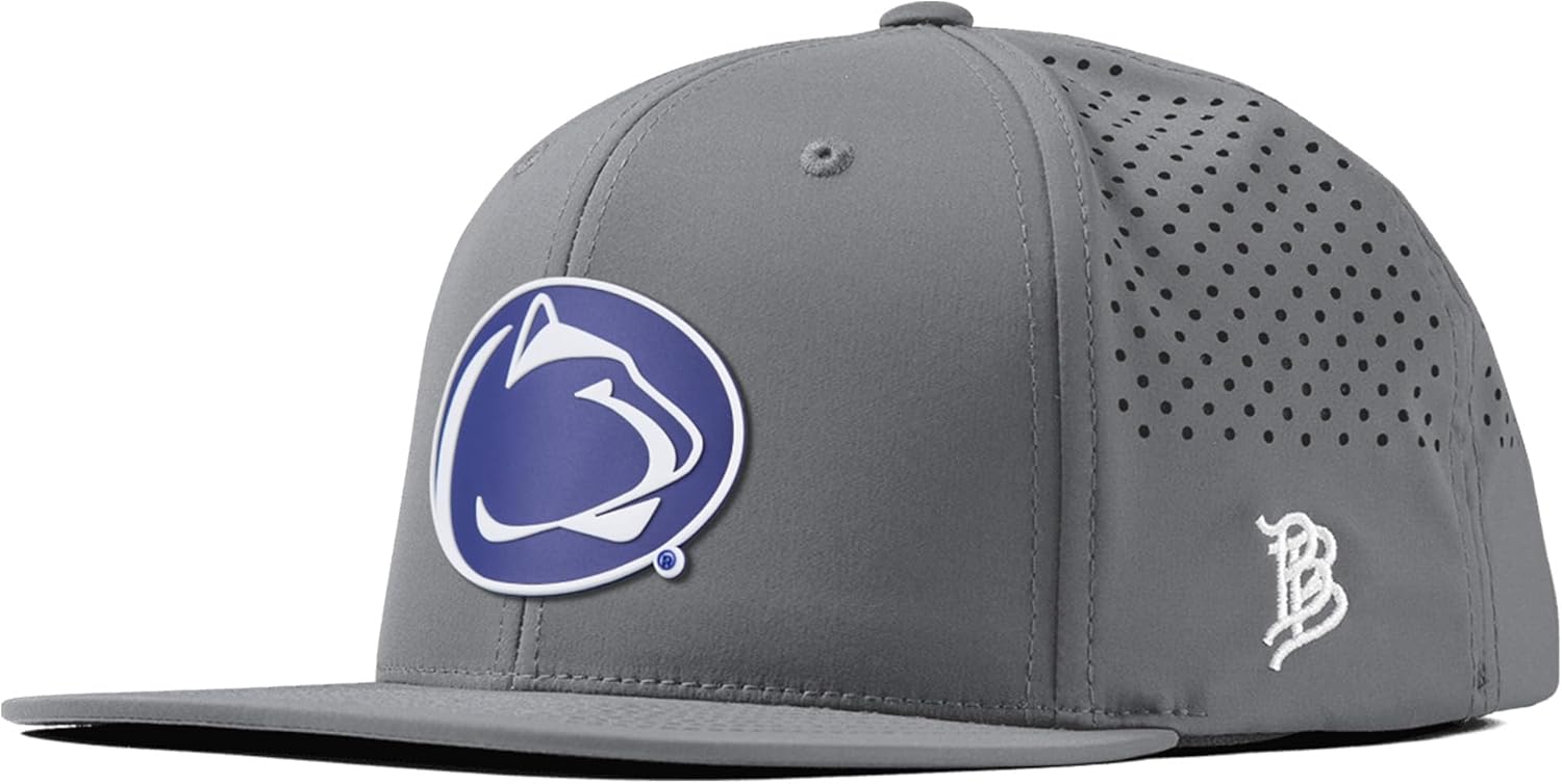 Thumbnail 4 de Branded Bills Officially Licensed Ohio State Buckeyes Flat Performance Collection Team Logo PVC Hat
