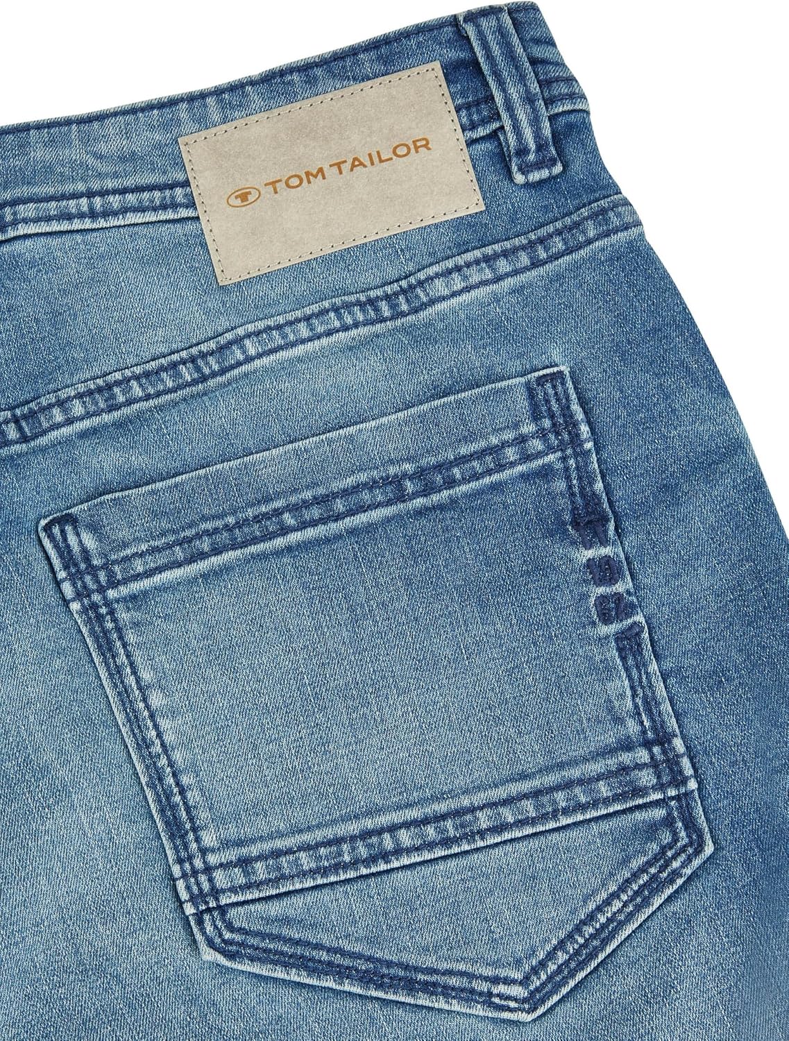 Detalle de TOM TAILOR Jeans Shorts Herren TTJOSH Regular Slim Fit – Denim Kurz, Blau/Schwarz