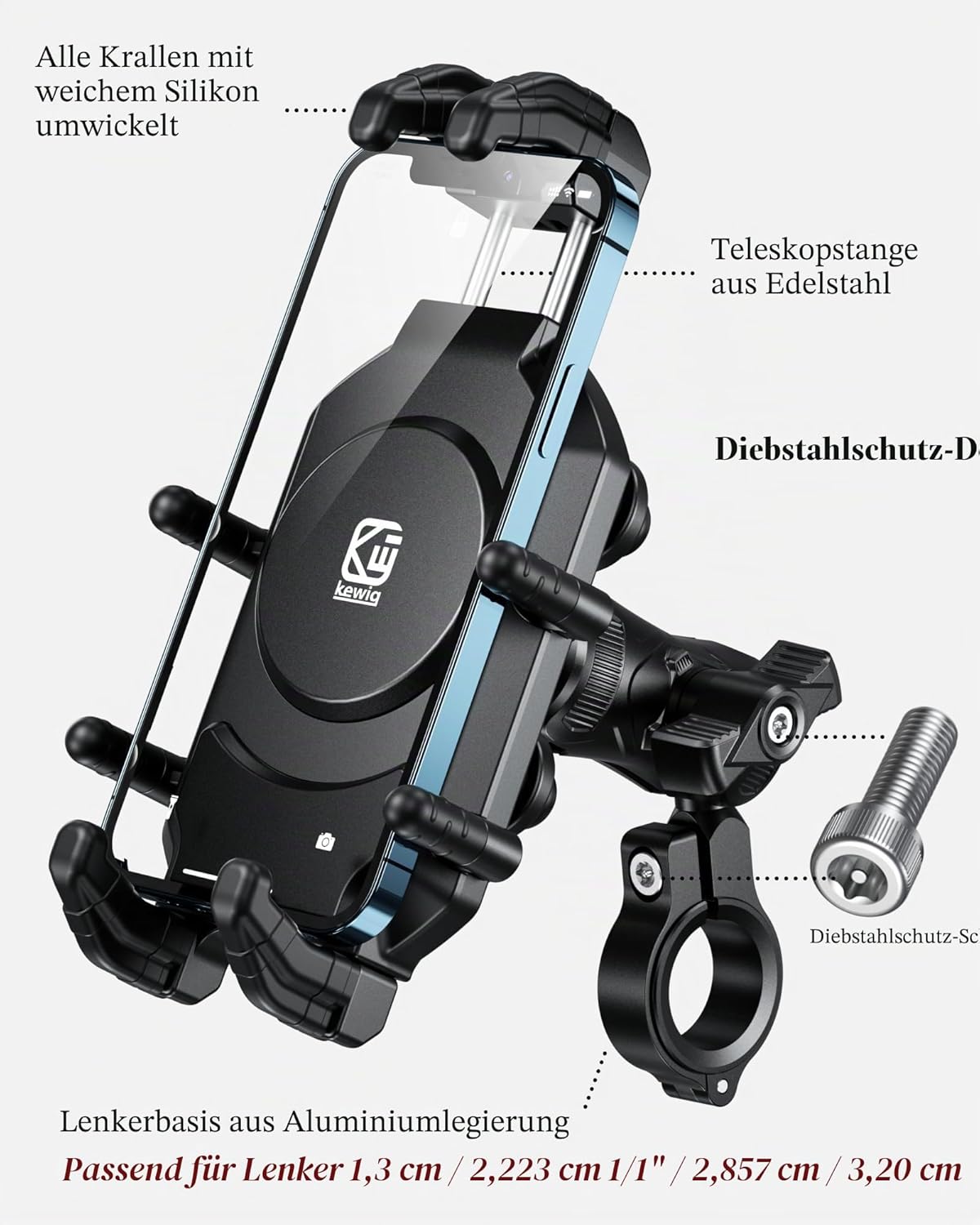 Thumbnail 2 de BRCOVAN Motorrad Handyhalterung 360°