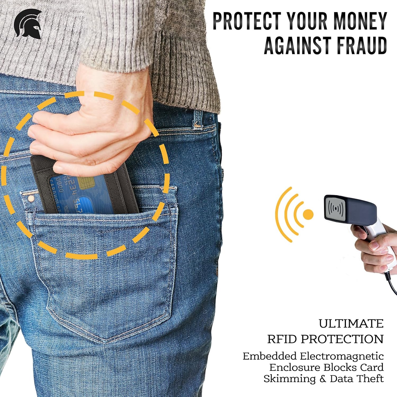 Detalle 2 de POWR Mens Wallet Slim RFID 7 cards