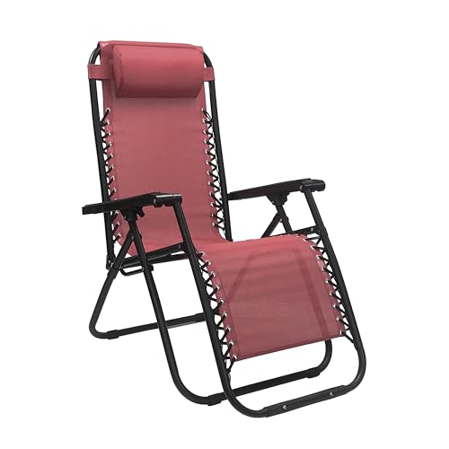 Totò Piccinni Sedia Gravity: sdraio da giardino pieghevole in Textilene, comfort regolabile