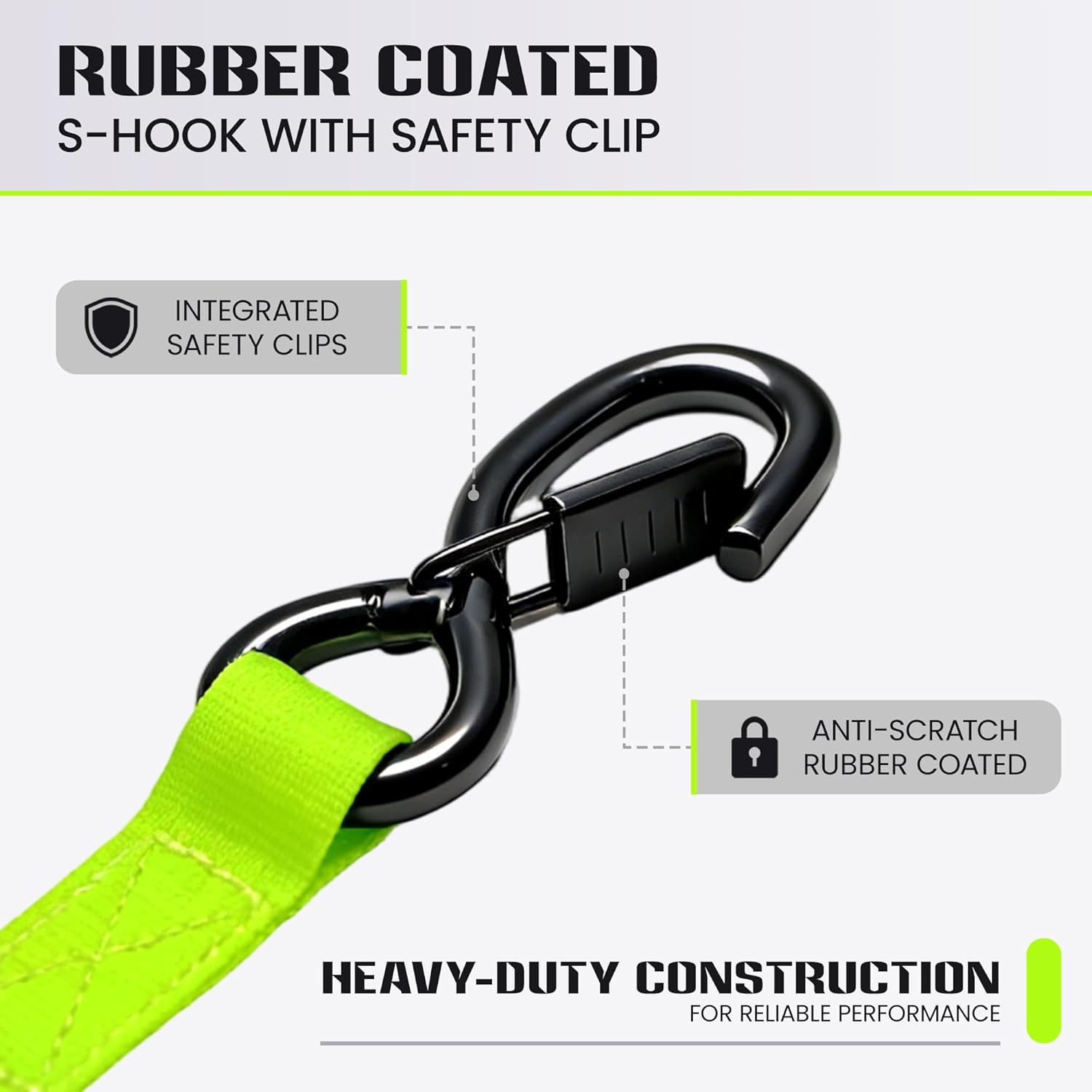 Thumbnail 5 de Retractable Ratchet Straps 1,800 lb Break Strength