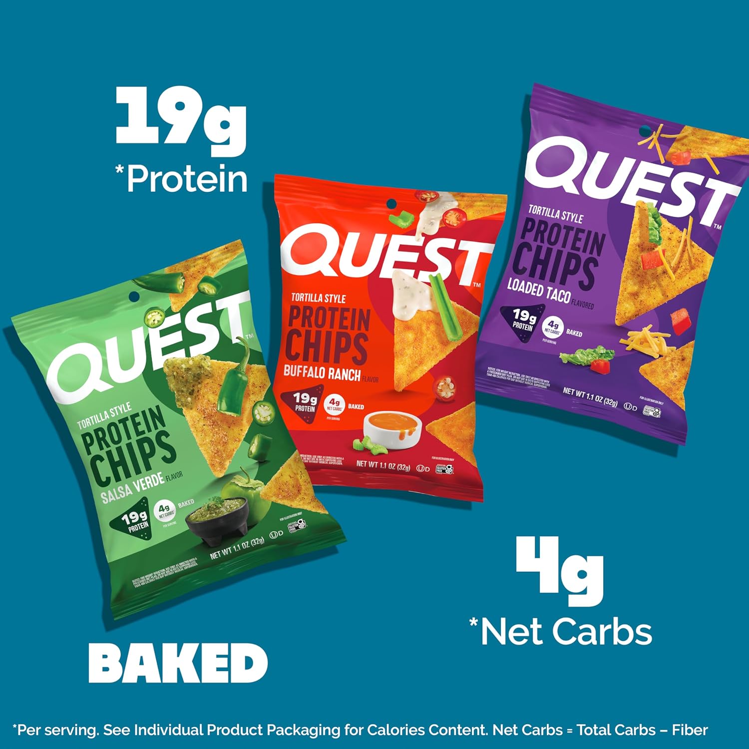 Thumbnail 2 de Quest Nutrition Tortilla Protein Chips, 12-Count Variety Pack