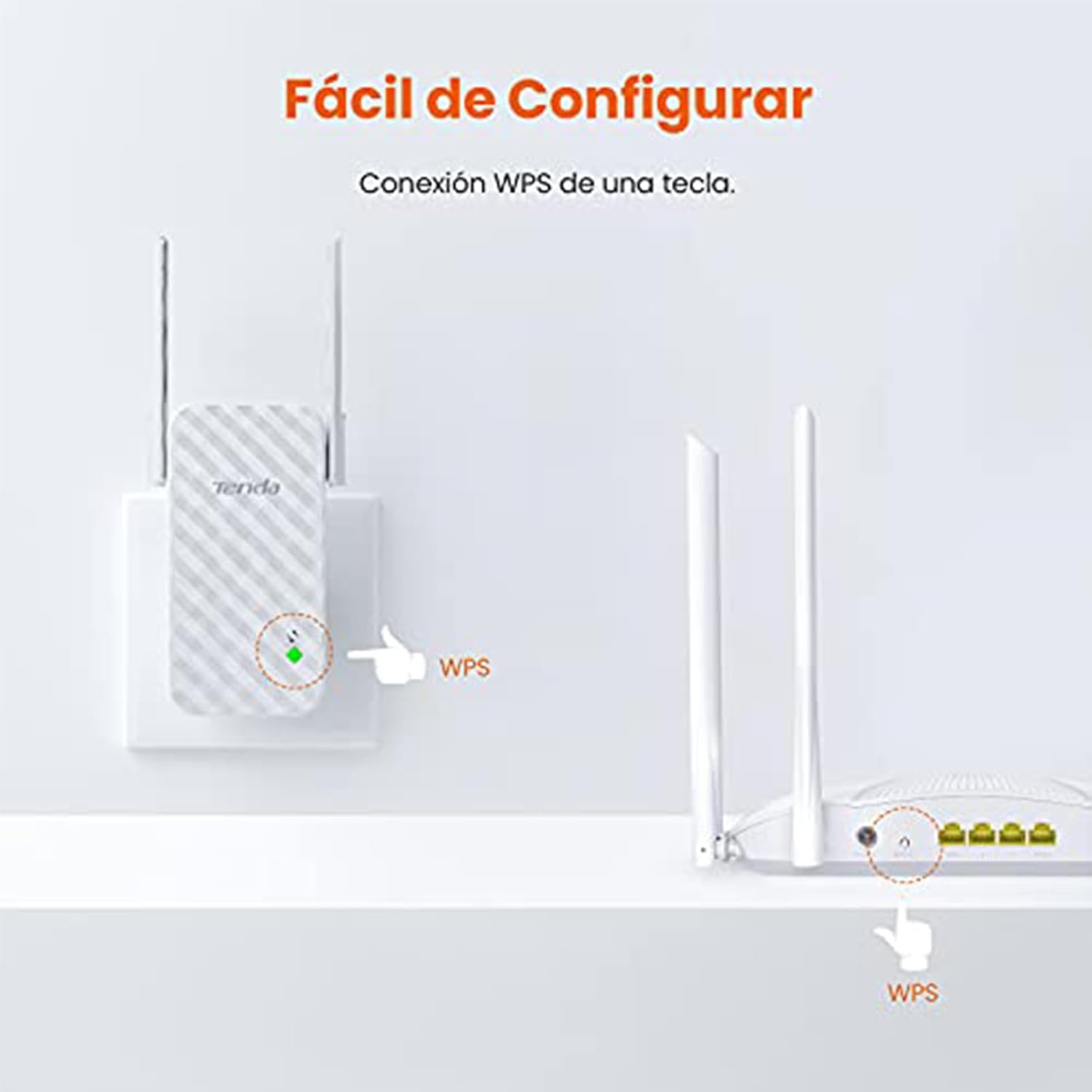 Thumbnail 2 de Tenda A9 N300 Repetidor WiFi Extensor, Cobertura 200m 📶