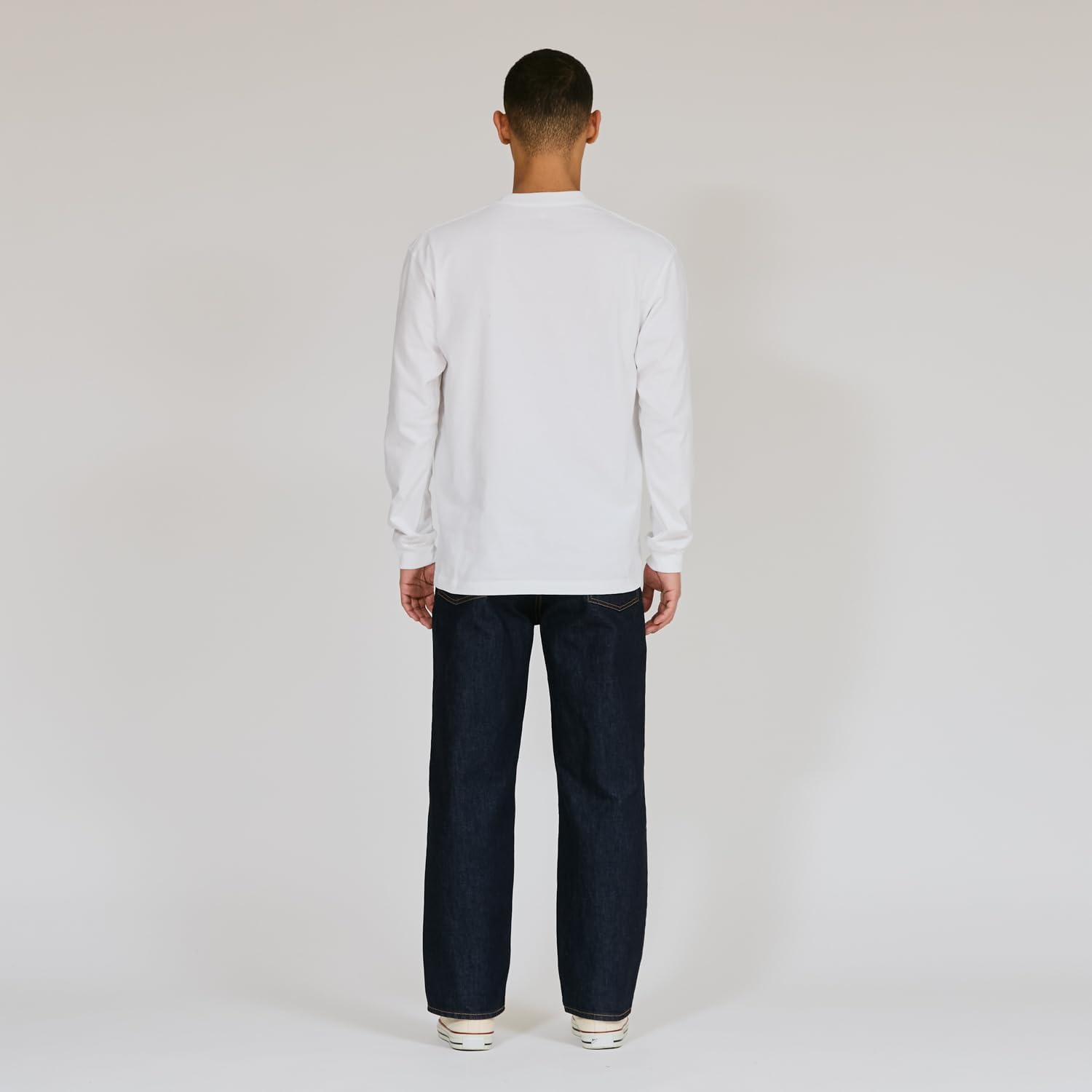 Detalle de Hanes BEEFY-T H5186-2 メンズ長袖Tシャツ 2枚組・綿100%・ヘビーウェイト